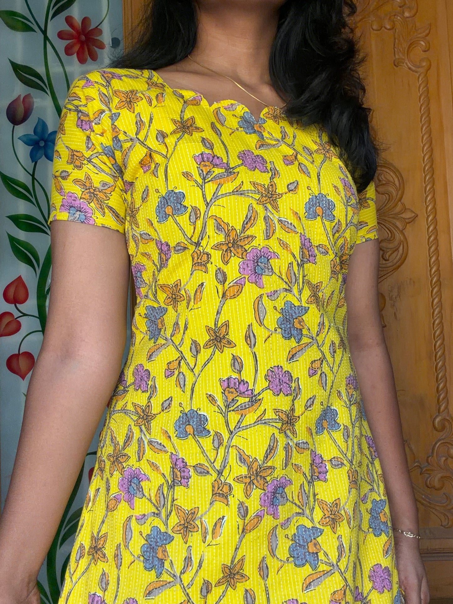 Pure cotton kurti with lining