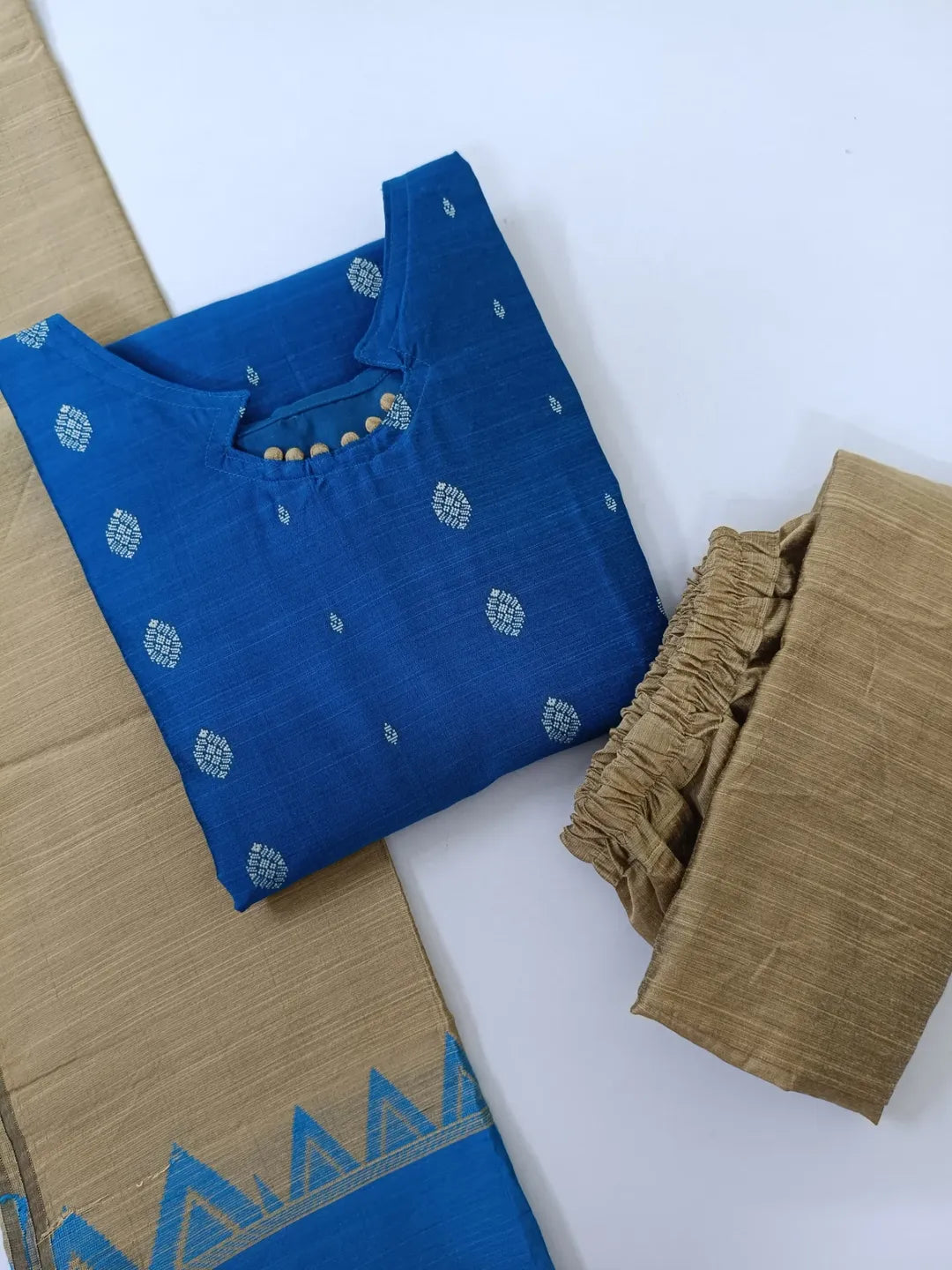 Cotton kurti set with dupatta ( pre order)