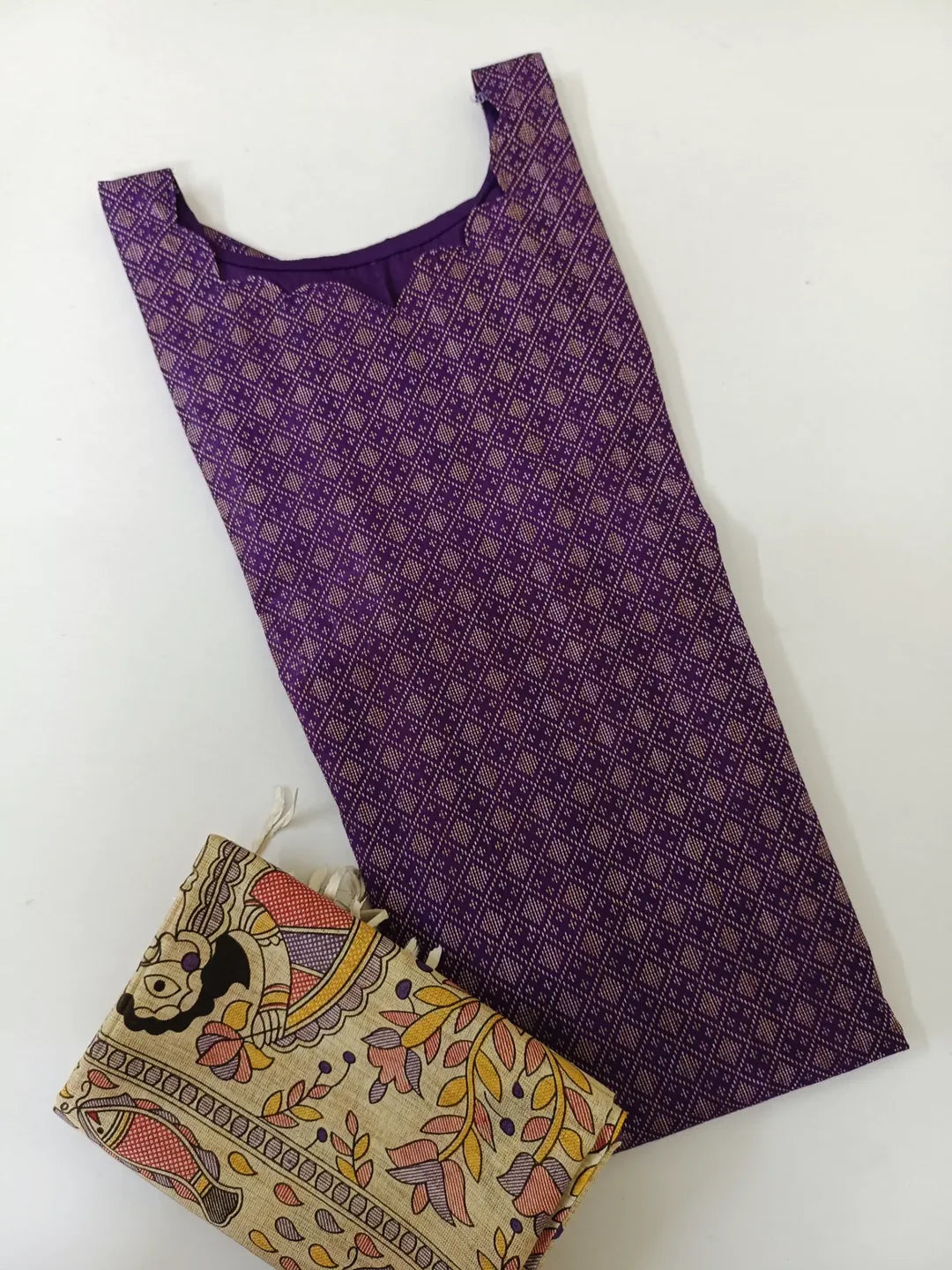 Katan silk kurti set with dupatta( pre- order)