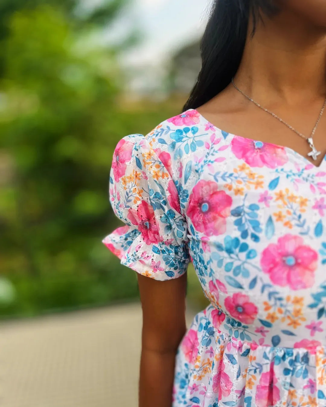 floral hacoba cotton maxi