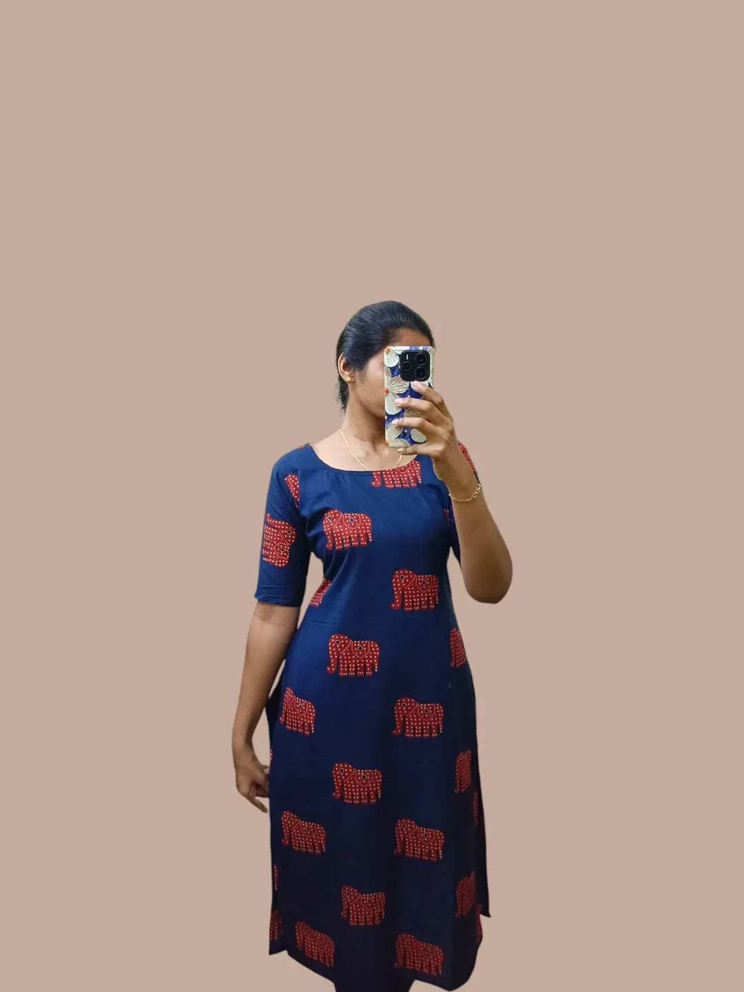 Pure cotton kurti with lining