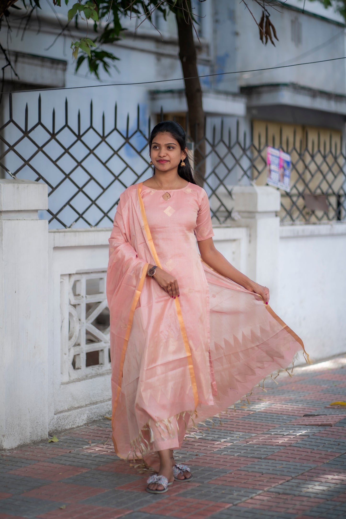 Premium Tissue salwar set with dupatta