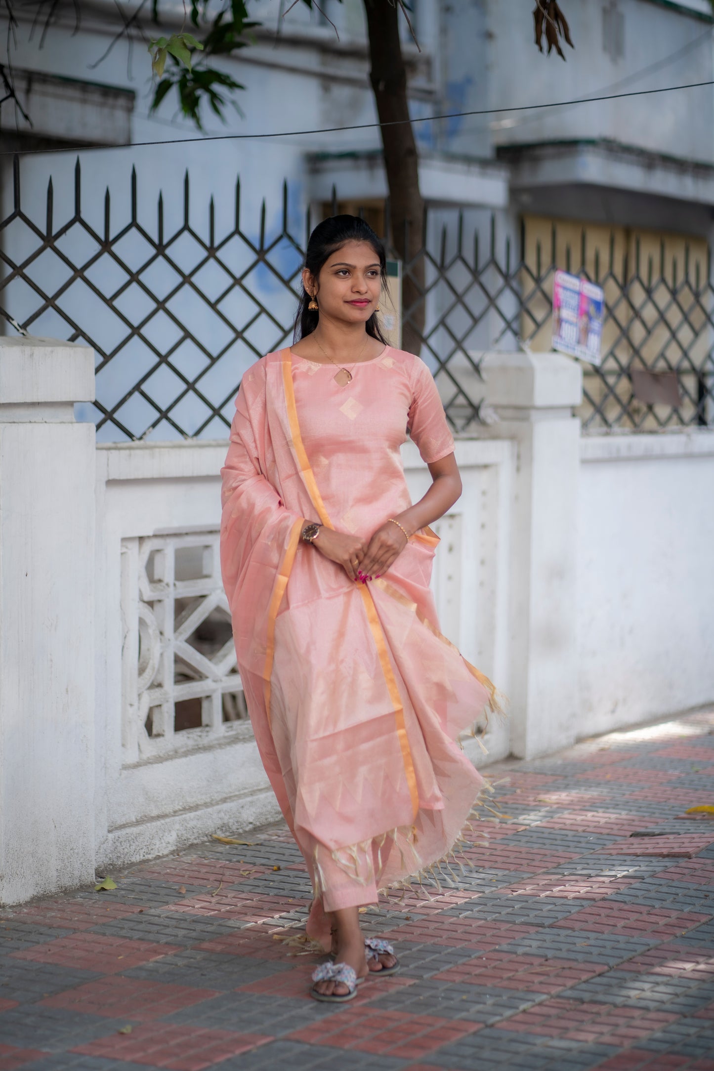 Premium Tissue salwar set with dupatta