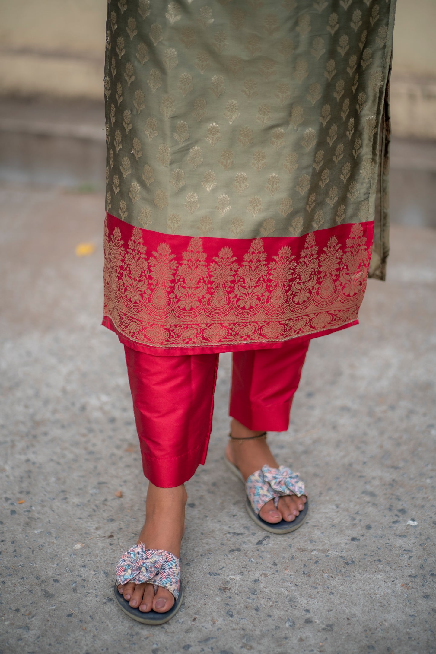 Premium Banaras silk 3 piece set