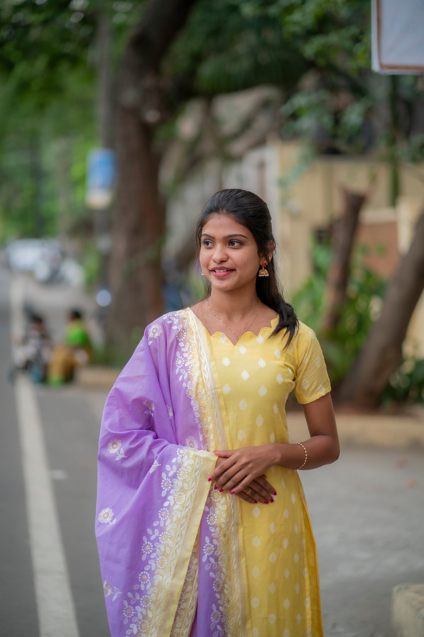 Premium chanderi cotton 3 piece set