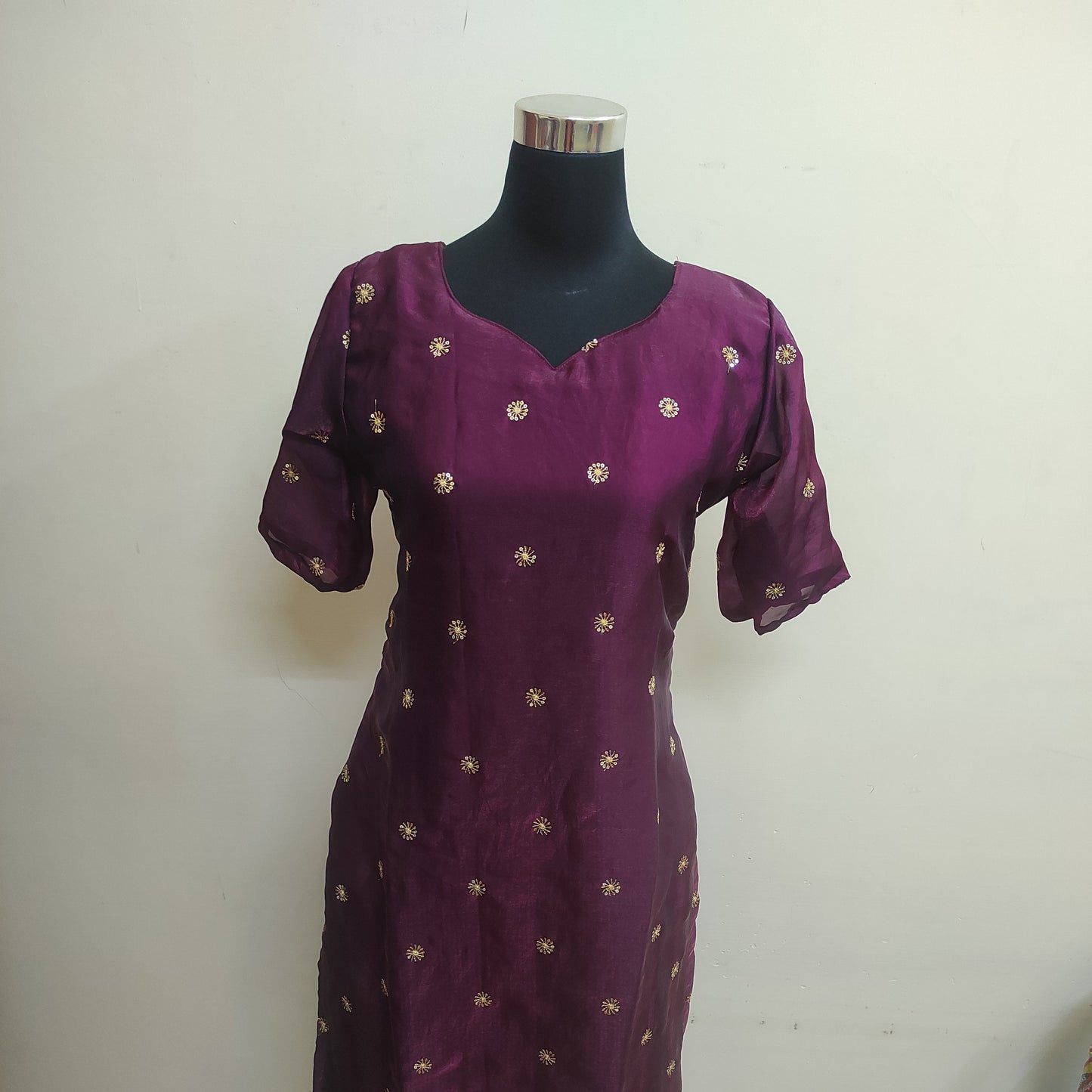 Silk kurti with lining