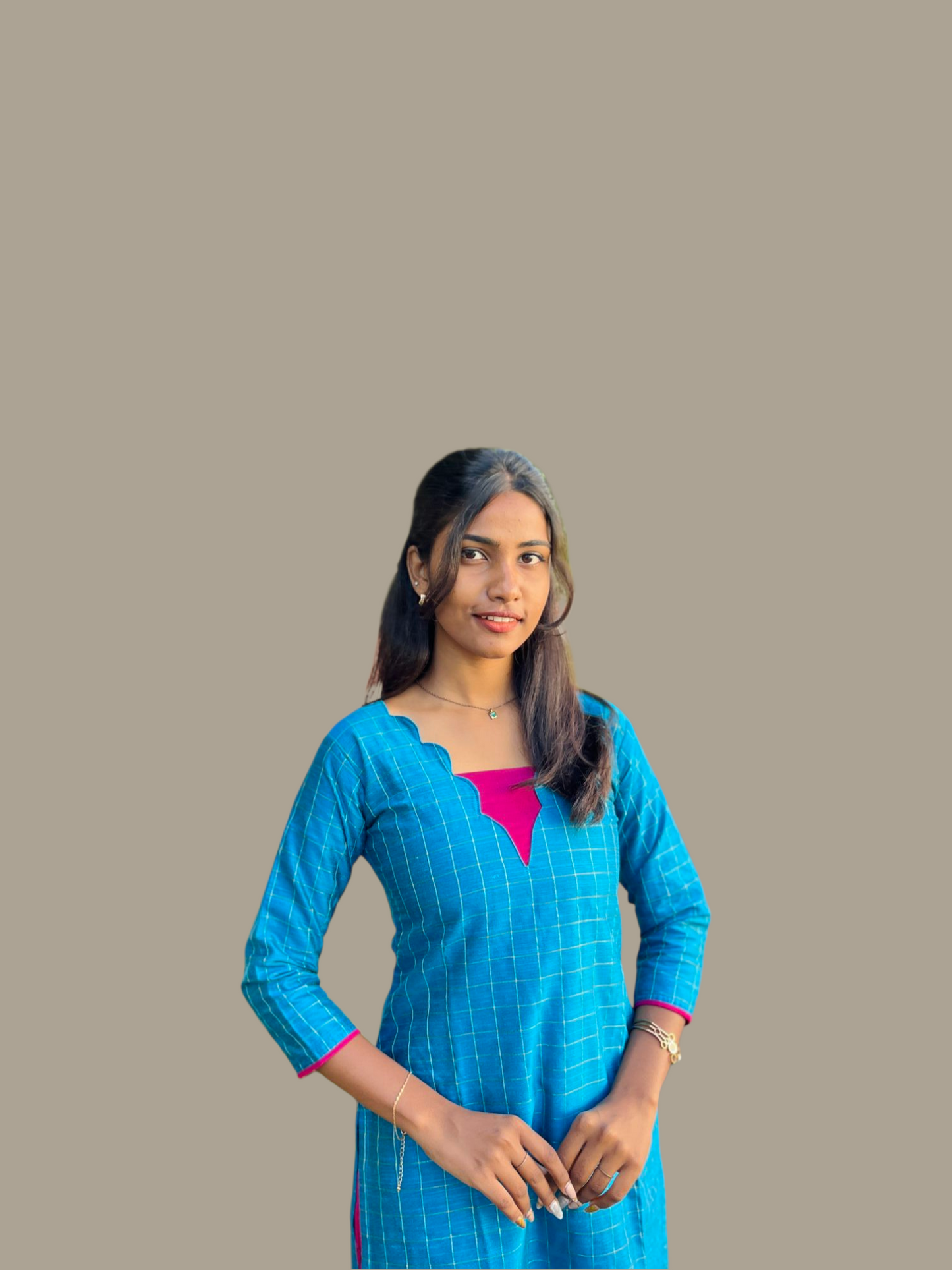 Cotton kurti set with dupatta( pre order)