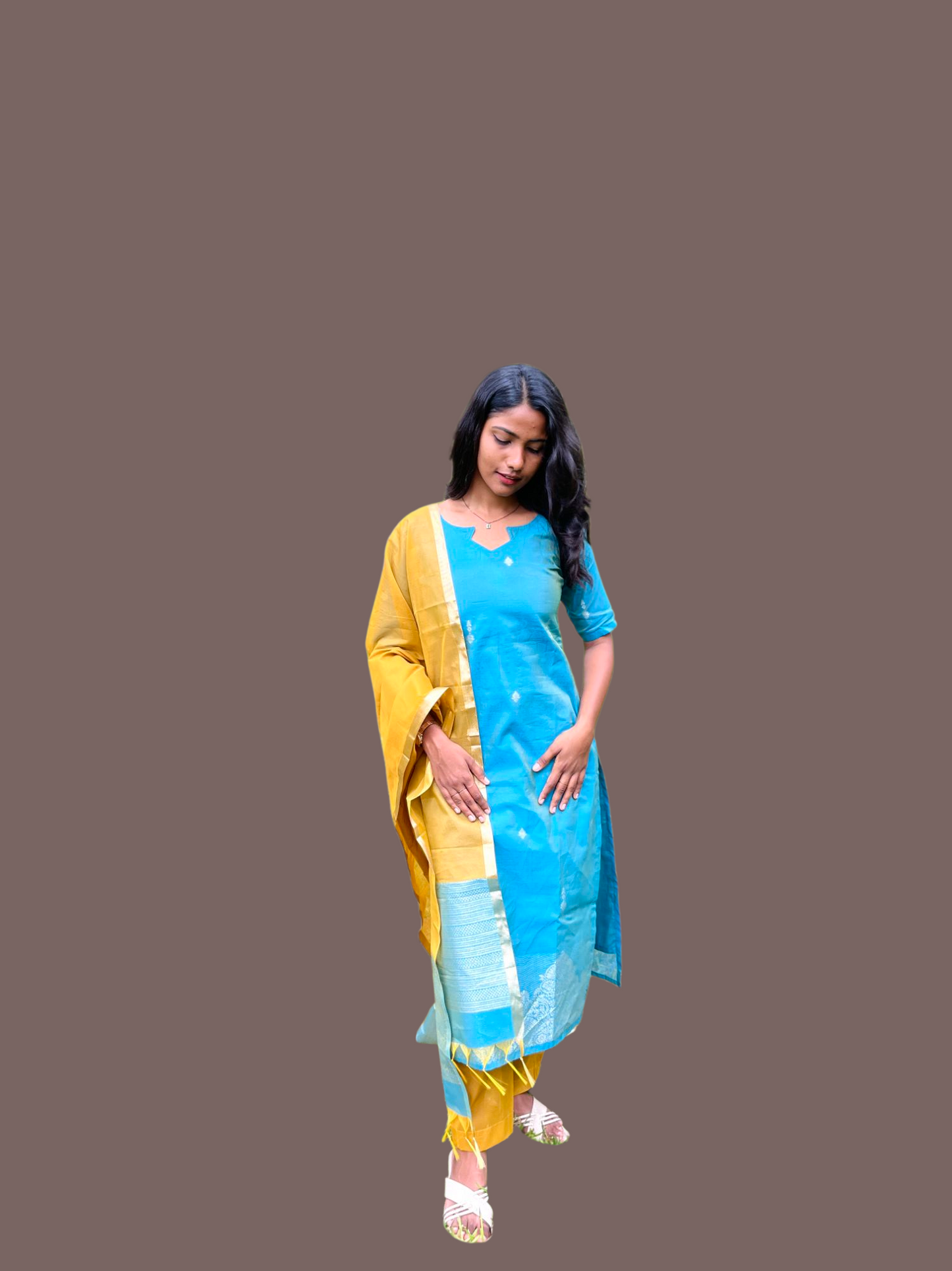 Premium chanderi salwar set