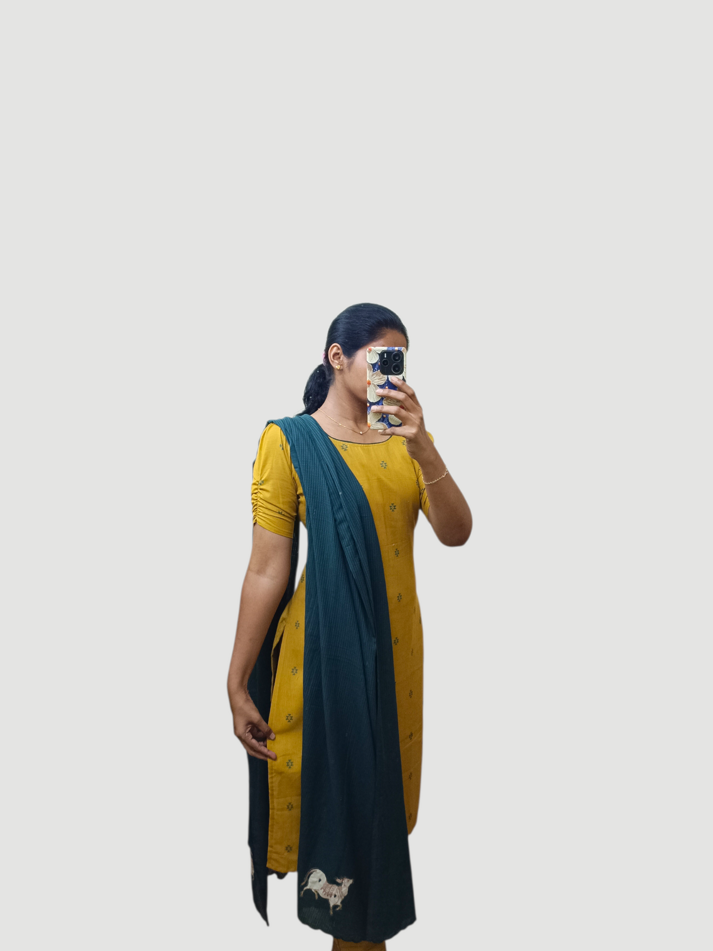 Pure cotton 3 pcs set (with applique work detailing)