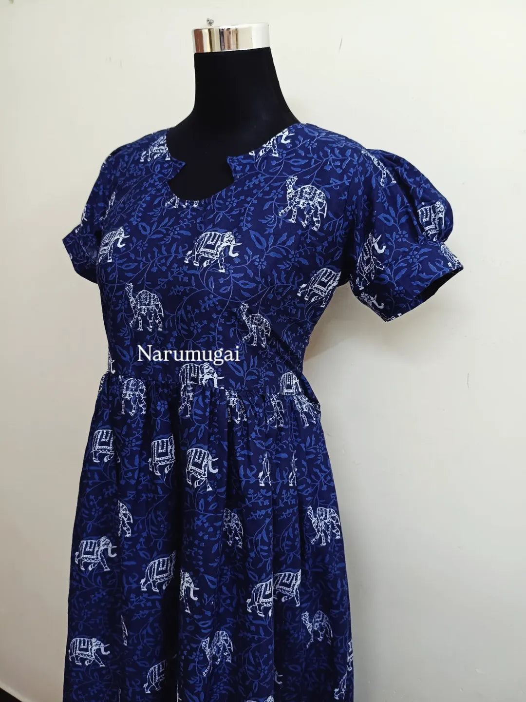 Blue floral maxi with lining