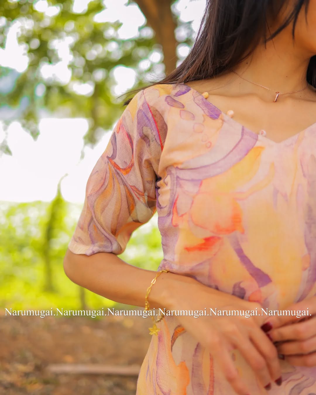 Linen zari kurti (with lining)