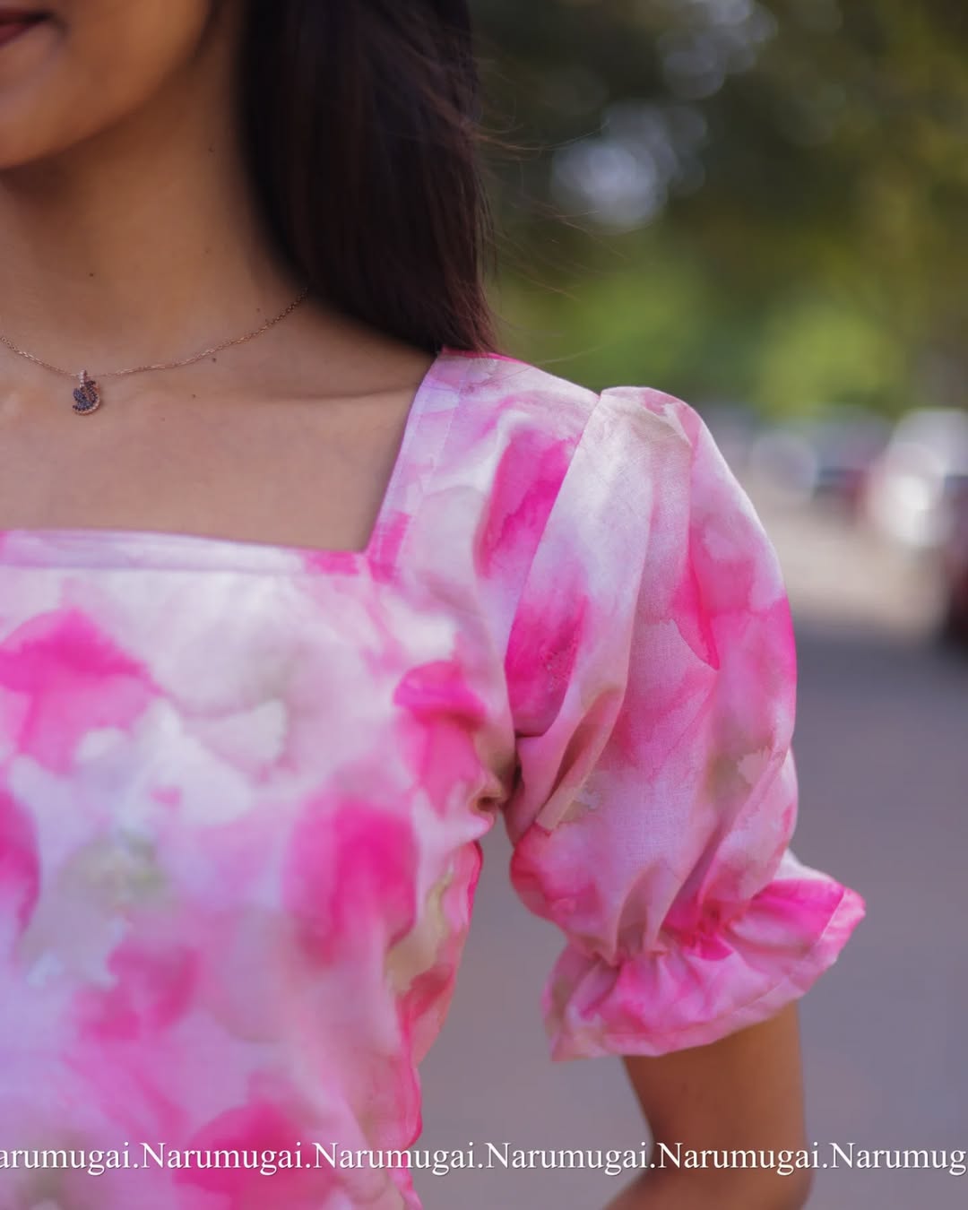 Pink Linen kurti (with lining)