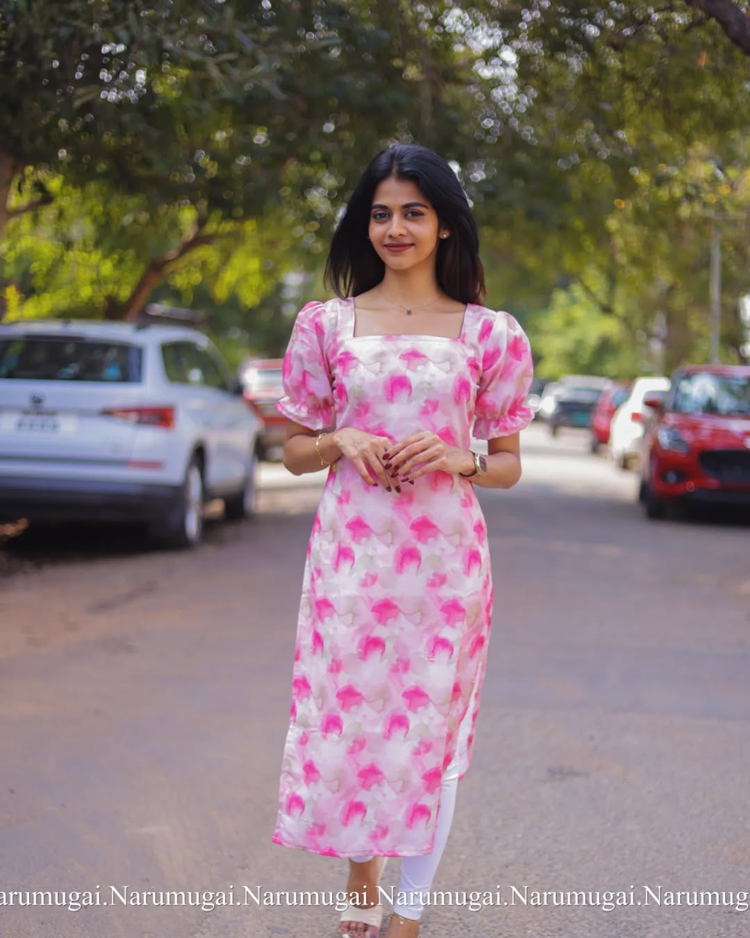Pink Linen kurti (with lining)