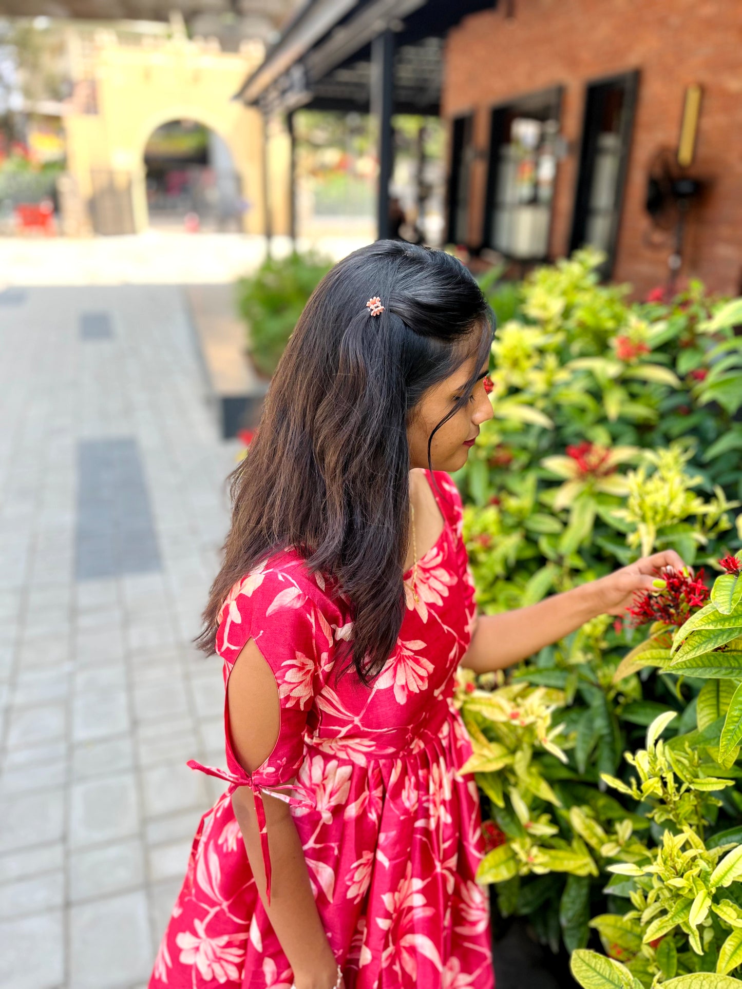 Tussar Maxi with Lining