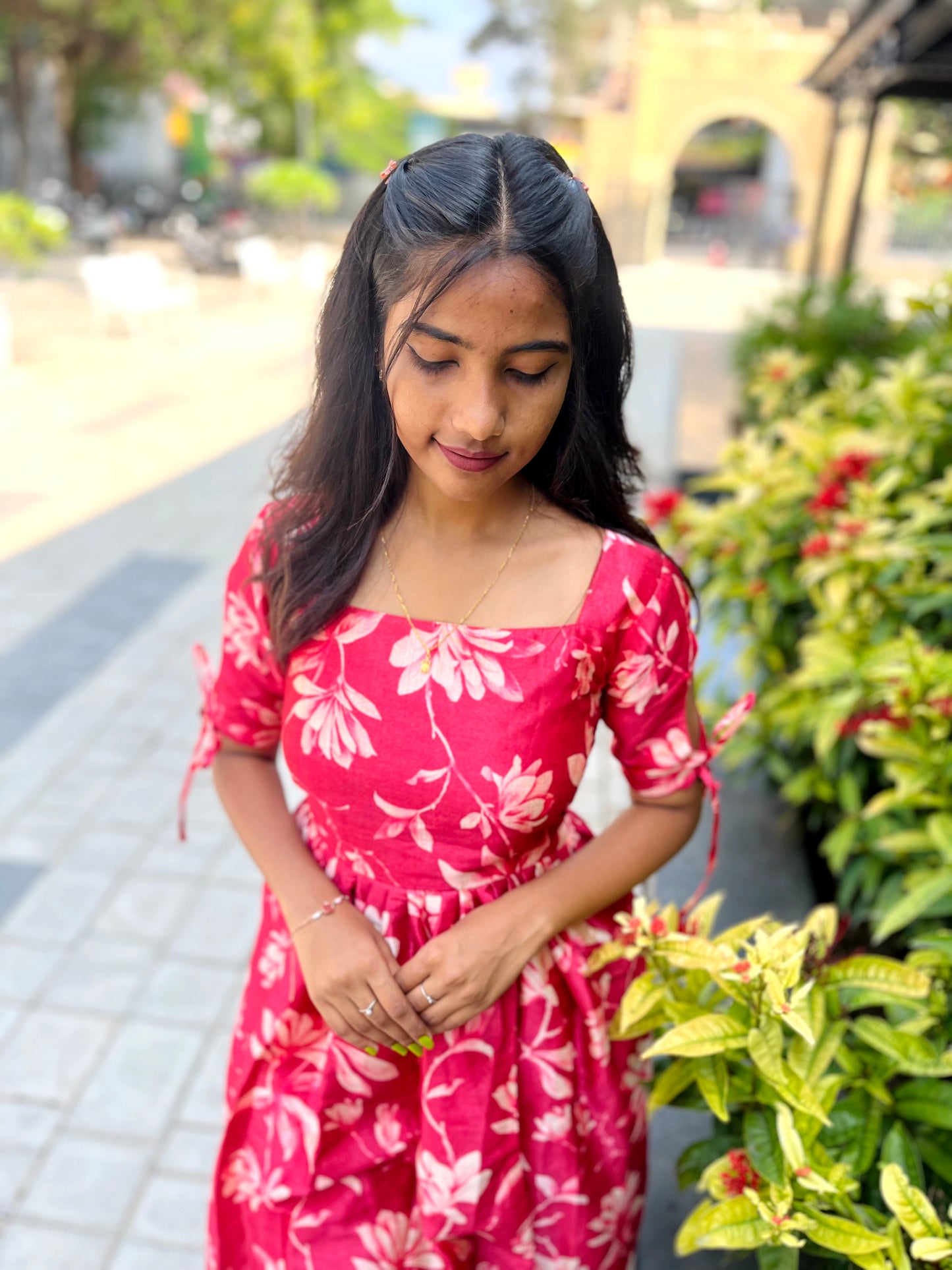 Tussar Maxi with Lining