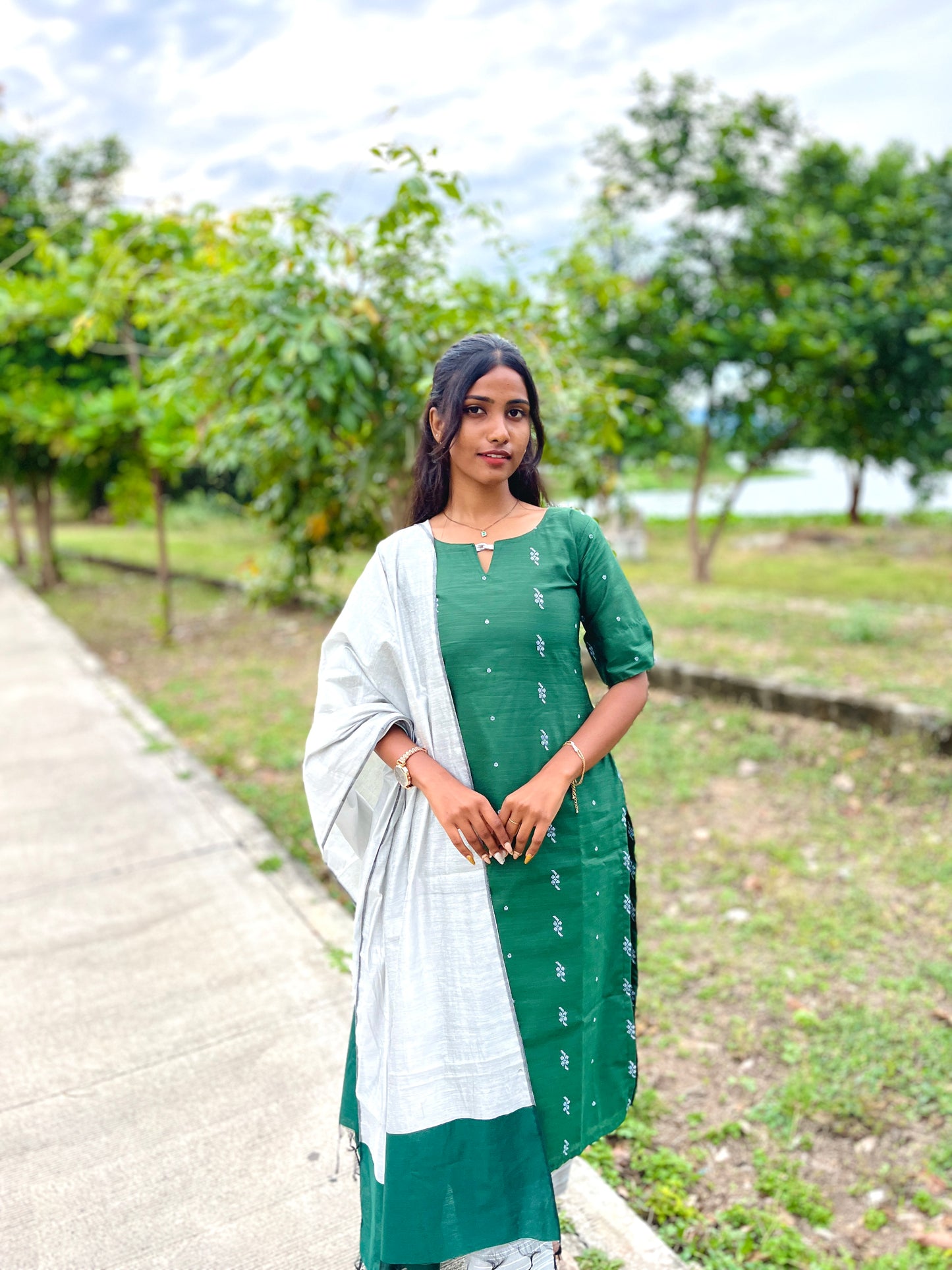 Cotton kurti set with dupatta
