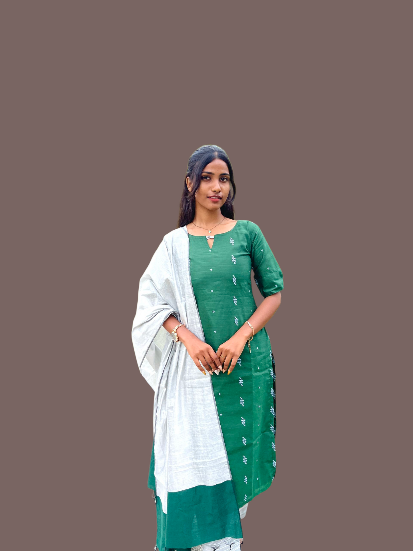 Cotton kurti set with dupatta