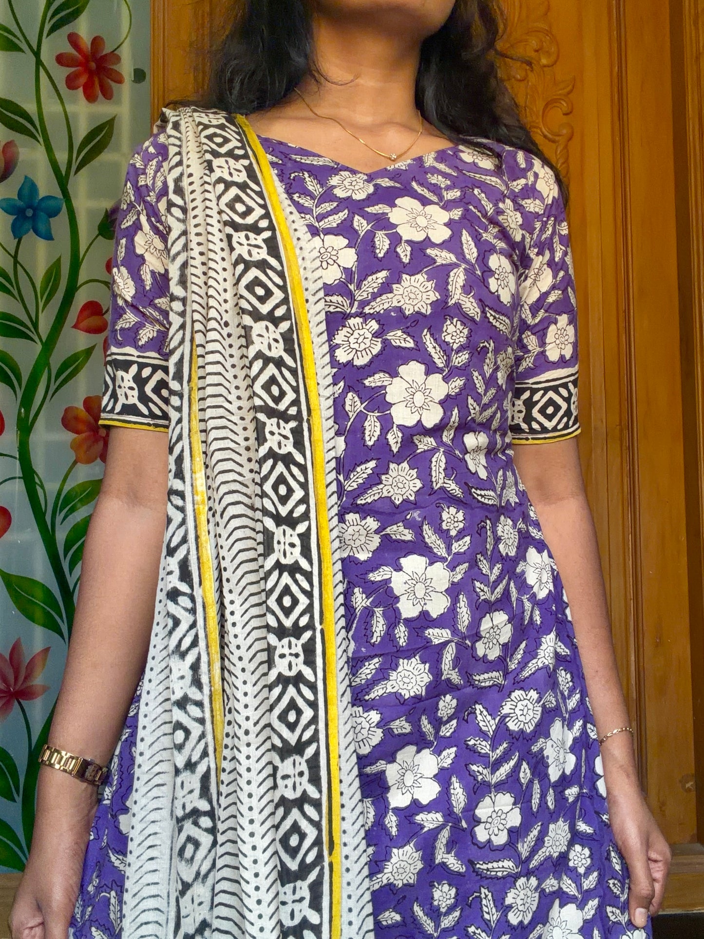 pure cotton Kurti set with dupatta(3pcs set)