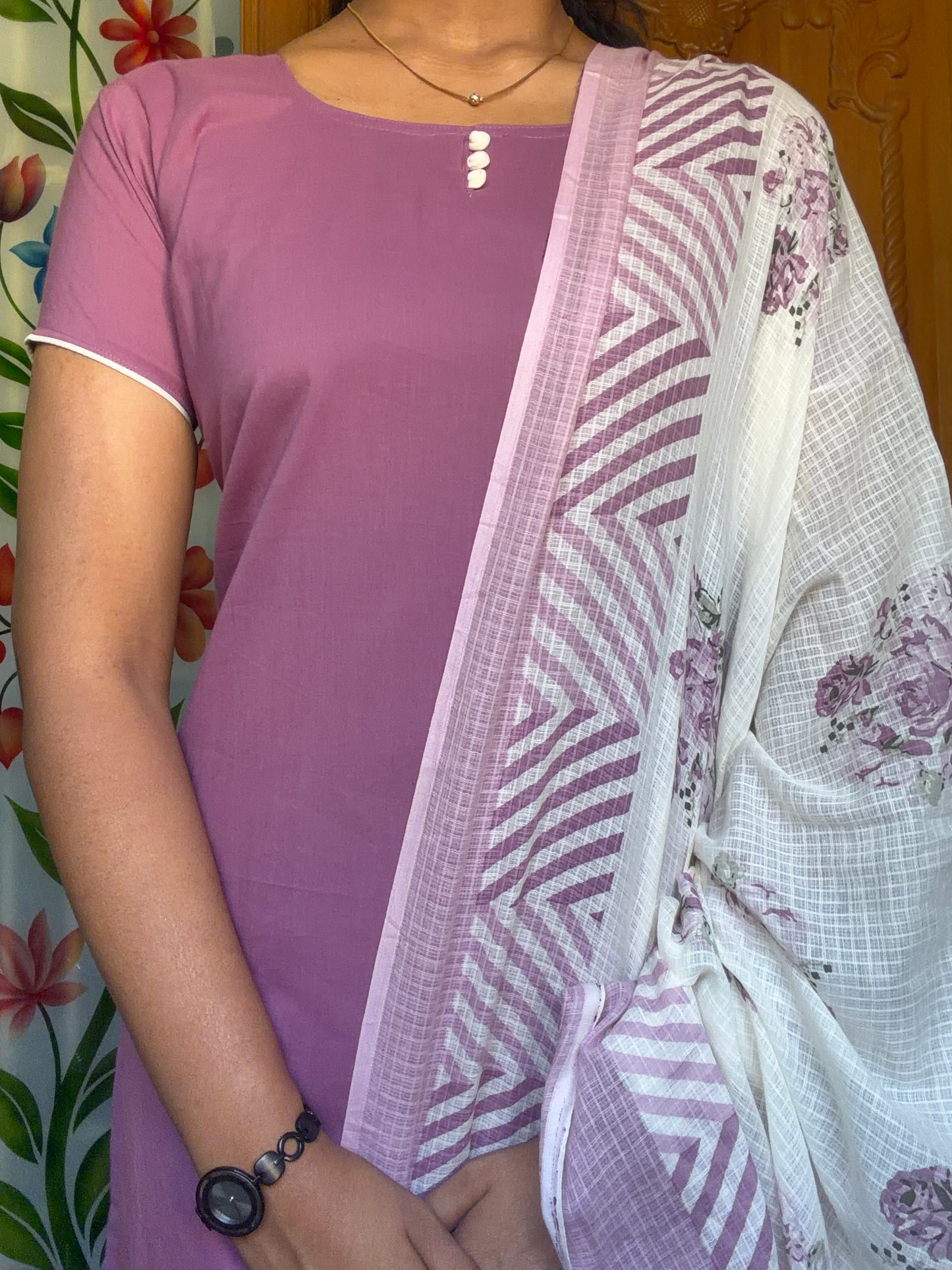soft cotton kurti with dupatta