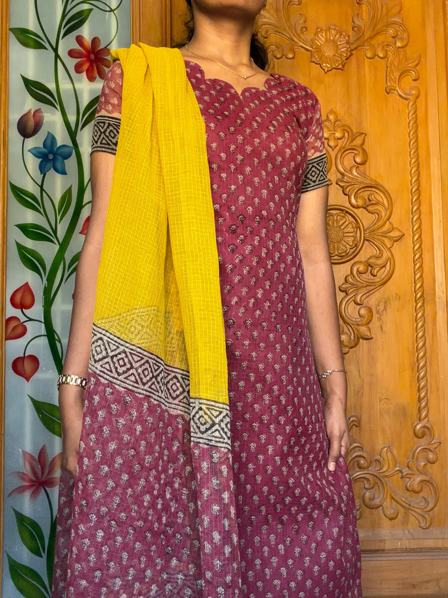 Pure cotton kota Kurti set(3pcs)