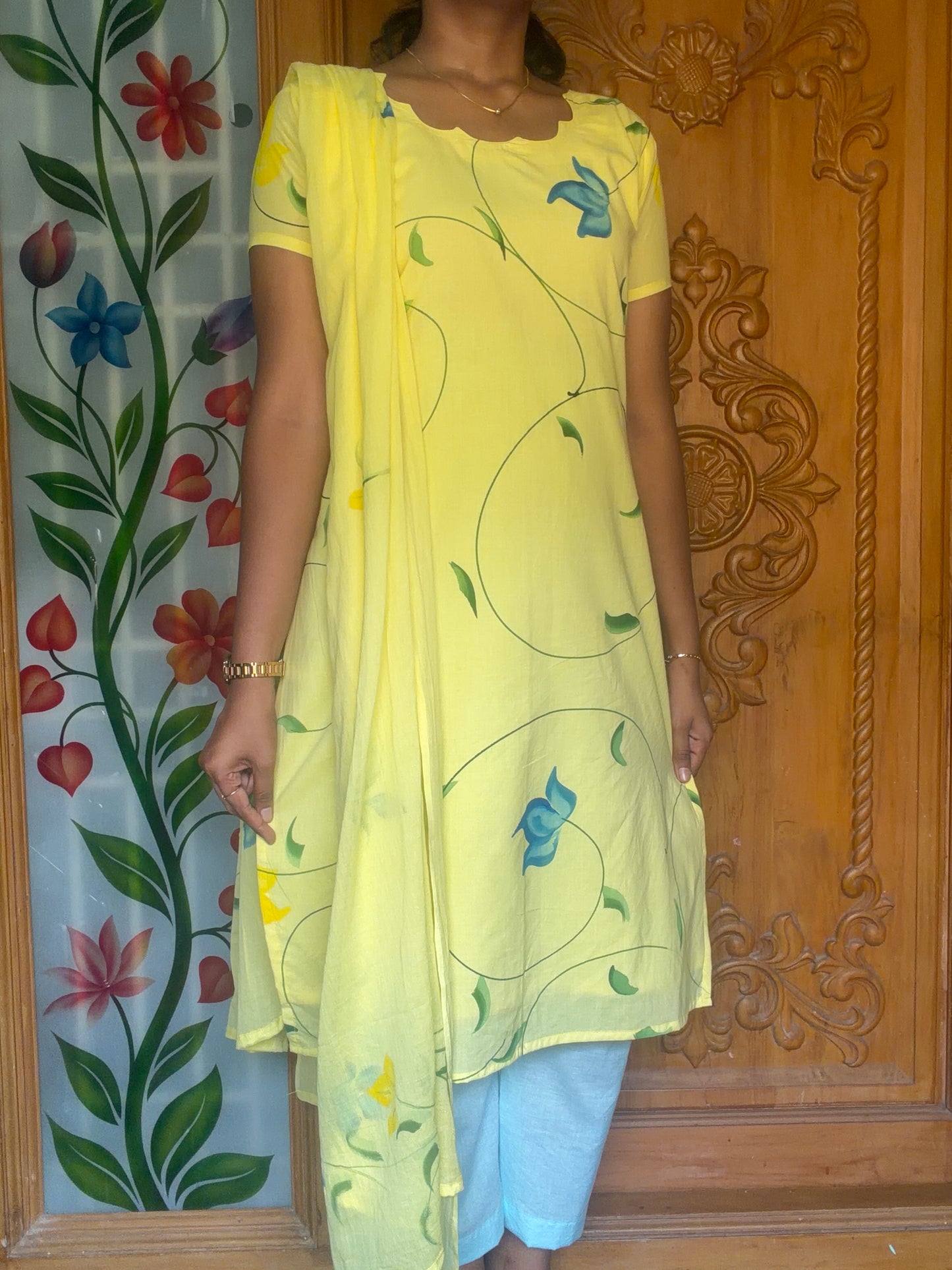 Handpainted Cotton 3pcs set