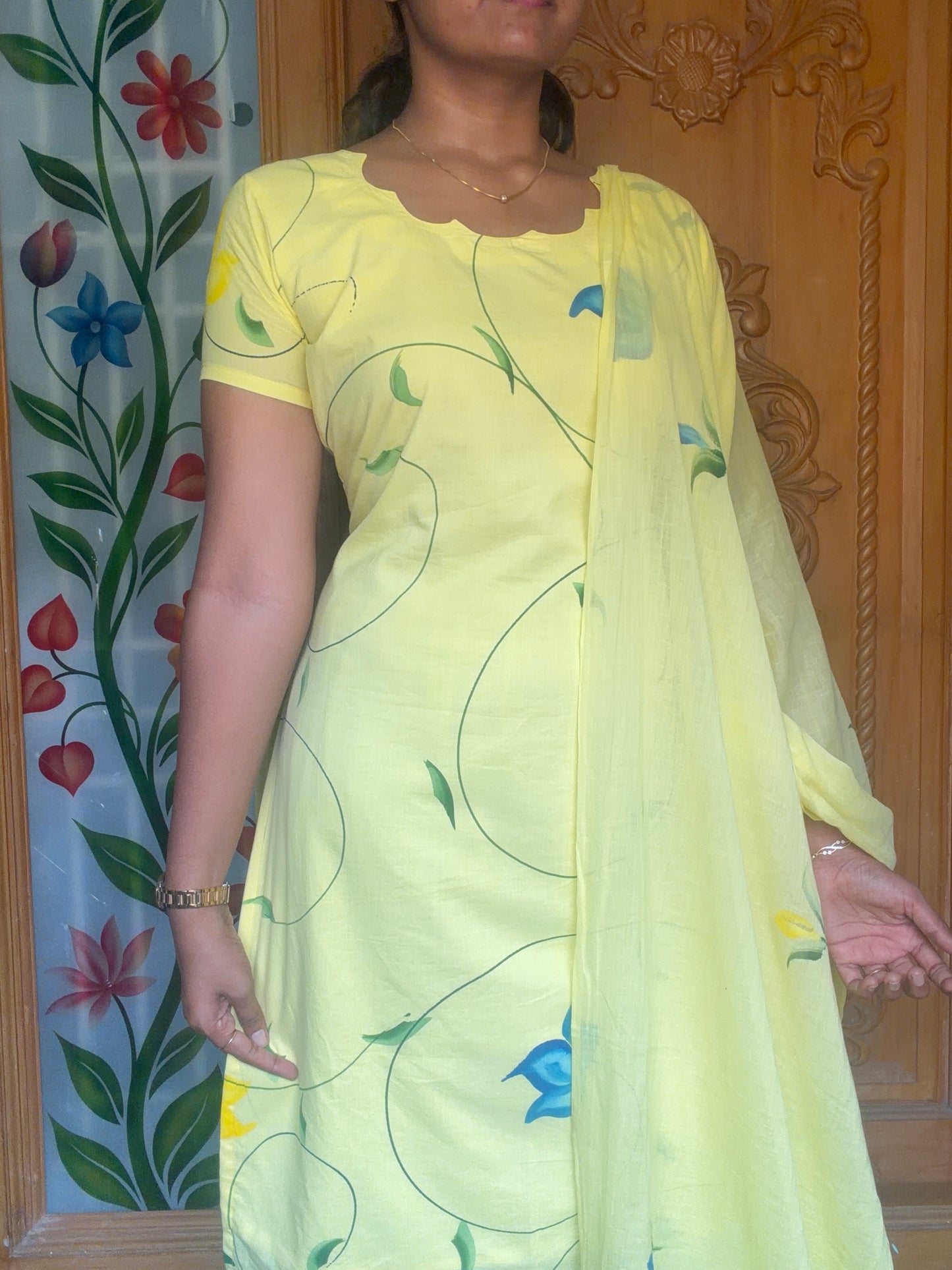 Handpainted Cotton 3pcs set