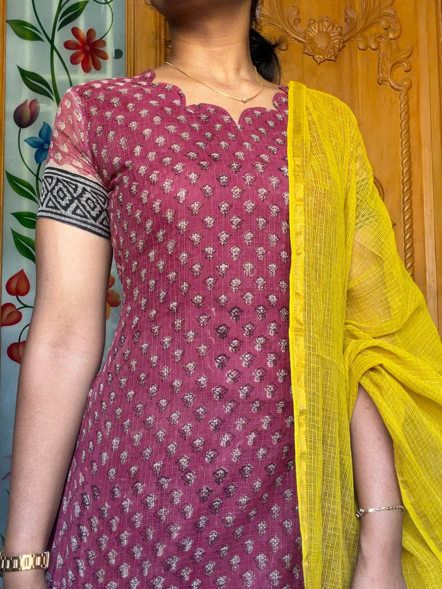Pure cotton kota Kurti set(3pcs)