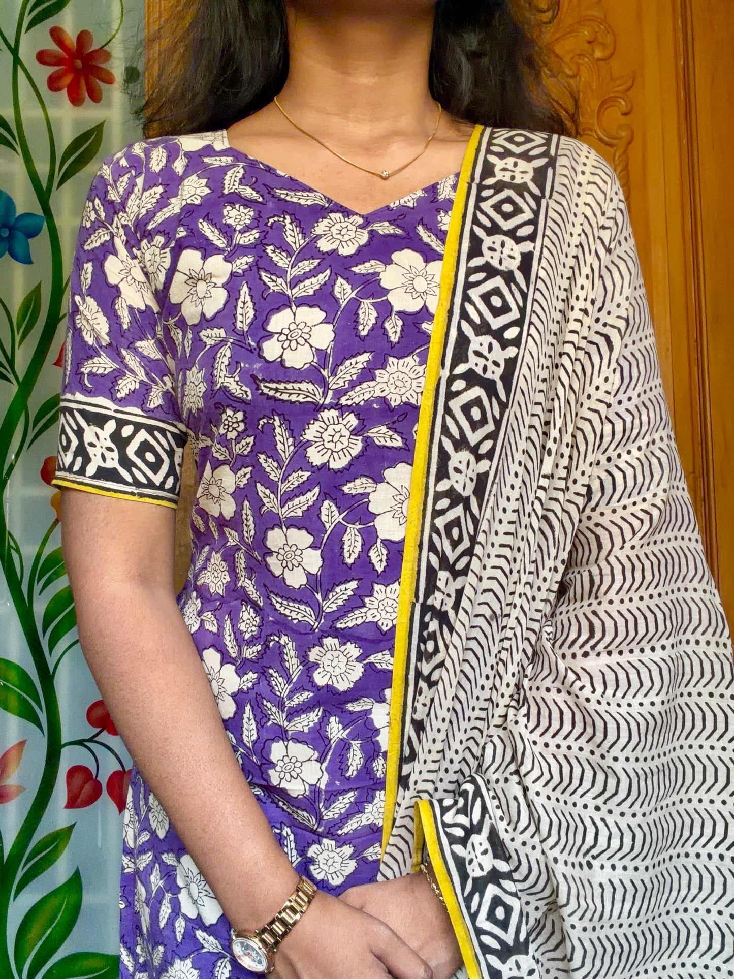 pure cotton Kurti set with dupatta(3pcs set)