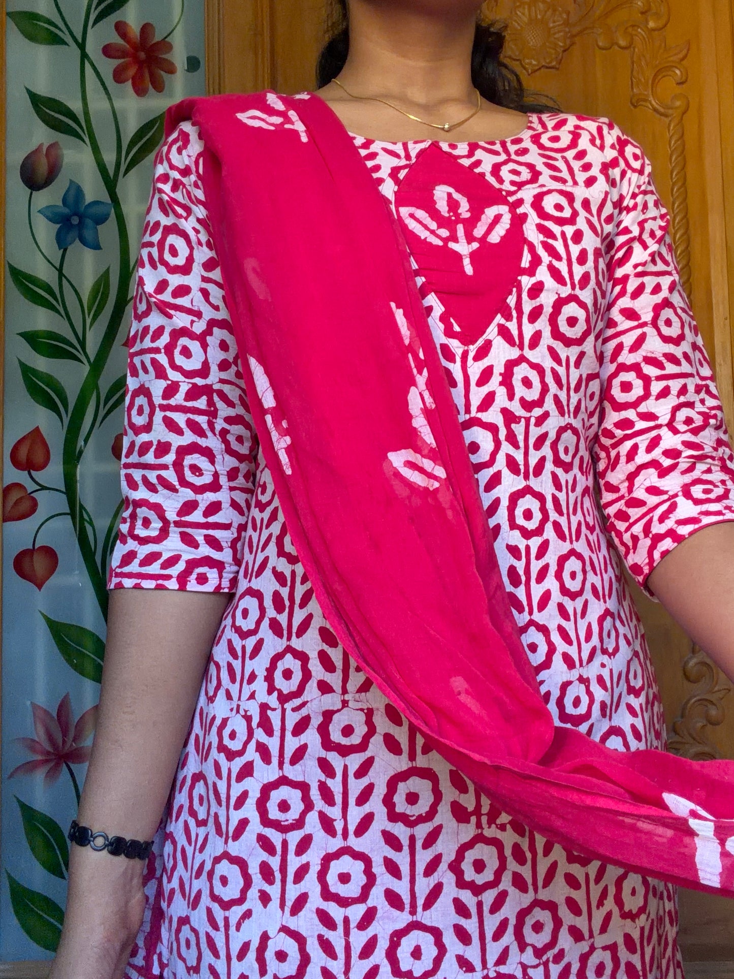 Pure cotton batik printed 3pcs set