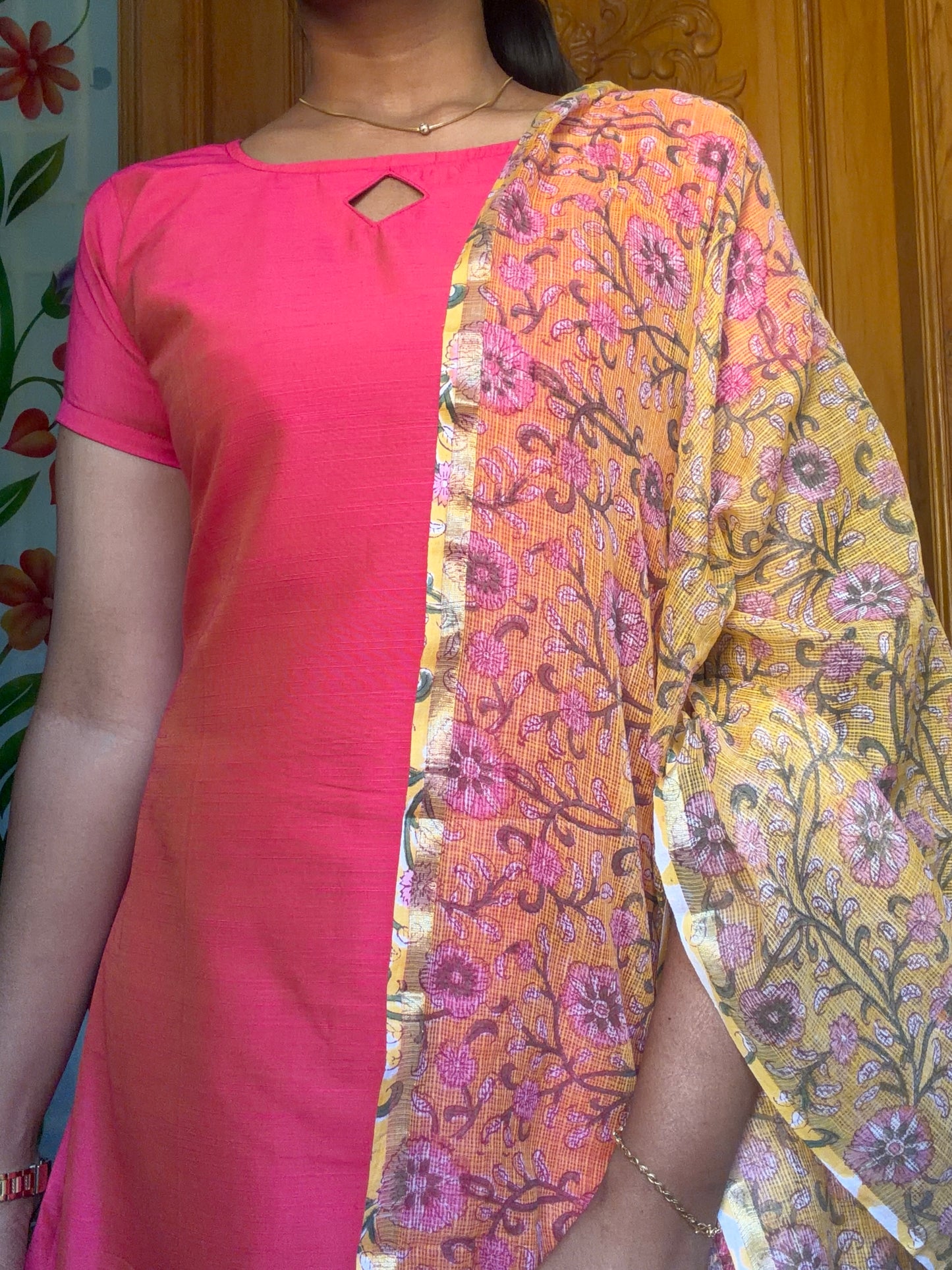 Soft Silk Cotton Kurti with Dupatta