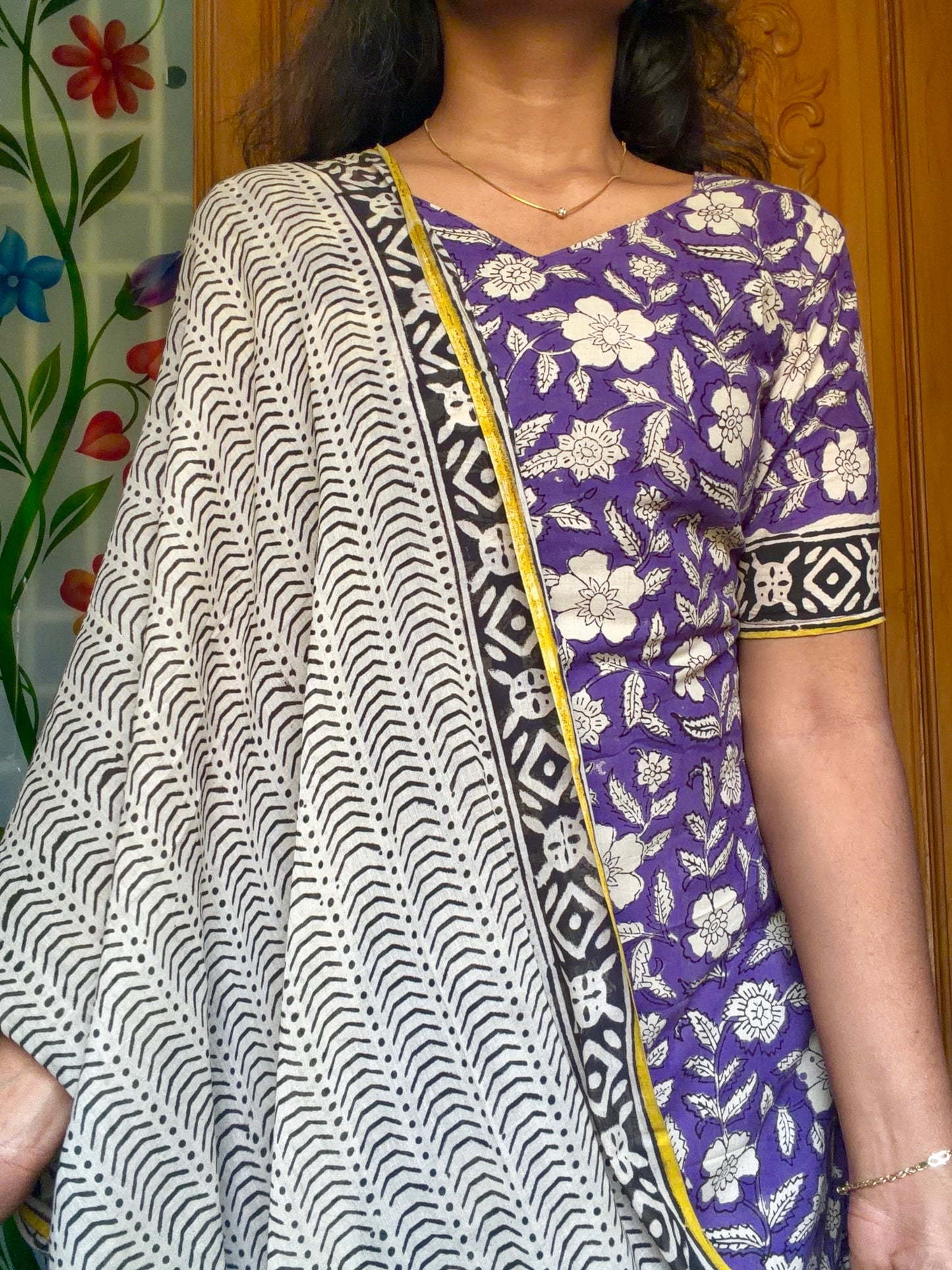 pure cotton Kurti set with dupatta(3pcs set)
