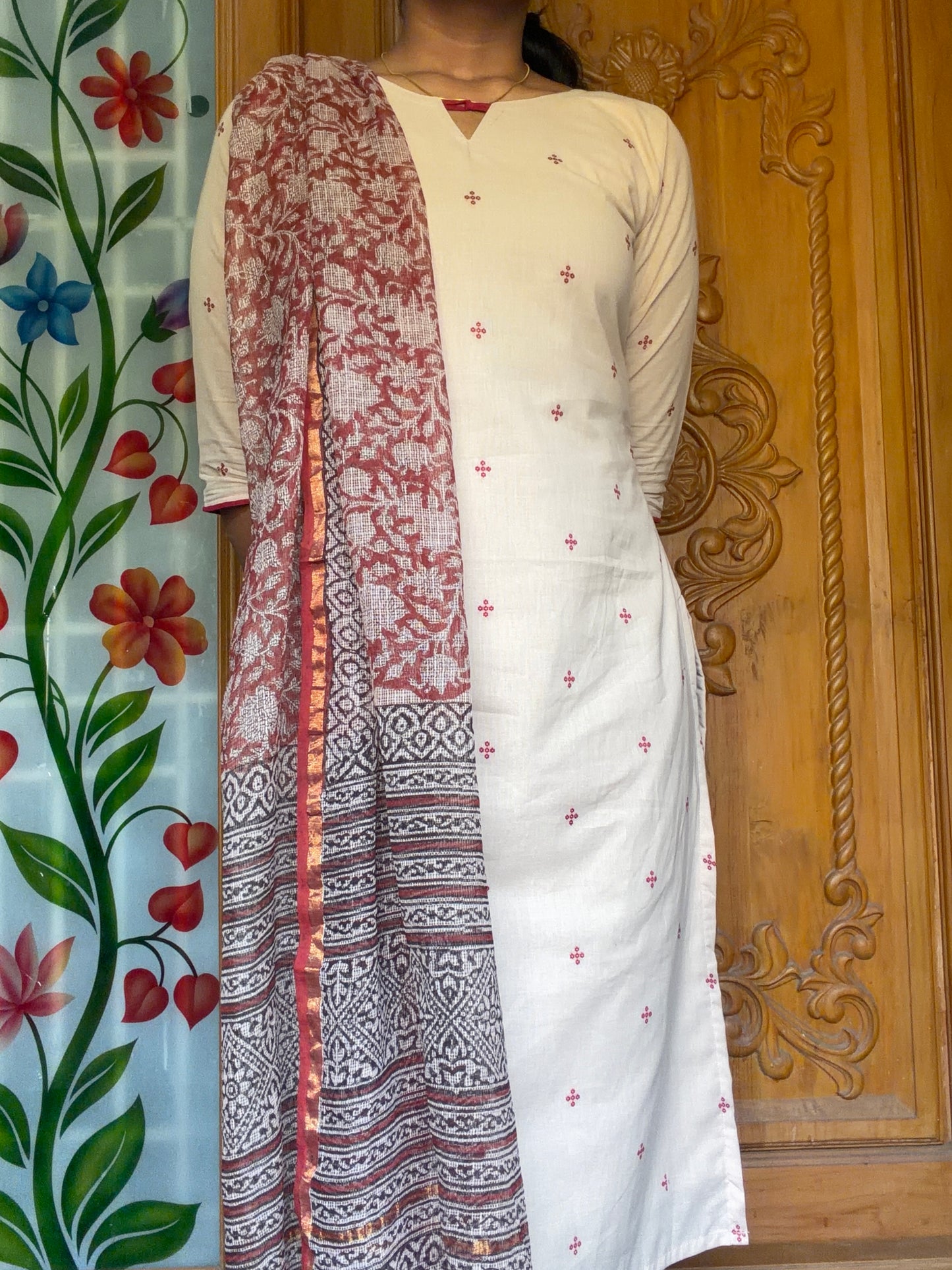 pure cotton kurti with kota dupatta set ( Pre - Order )