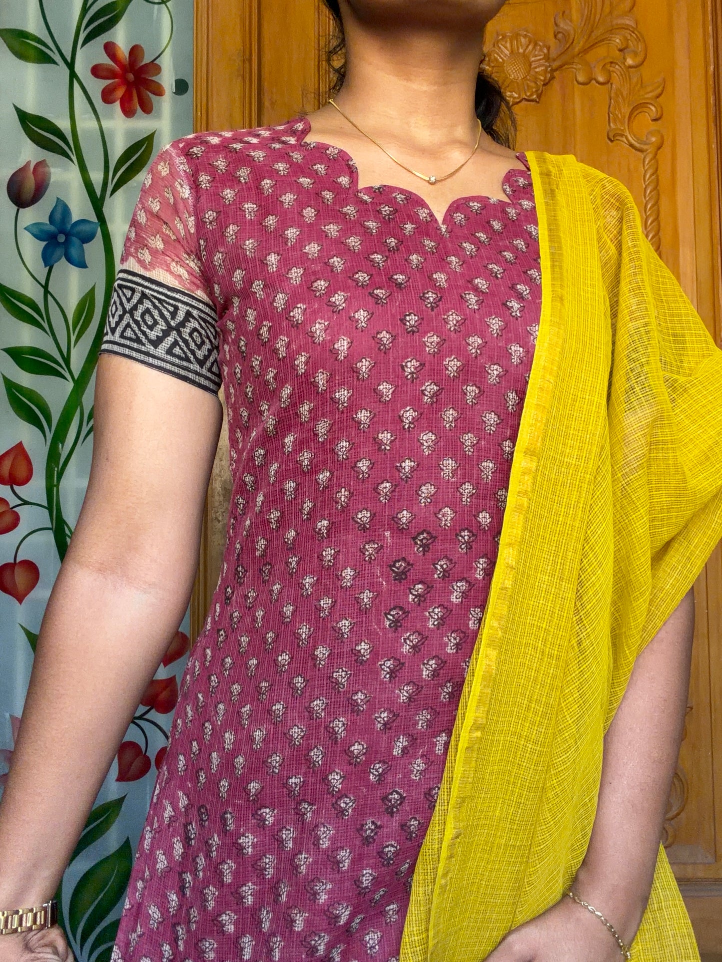 Pure cotton kota Kurti set(3pcs)