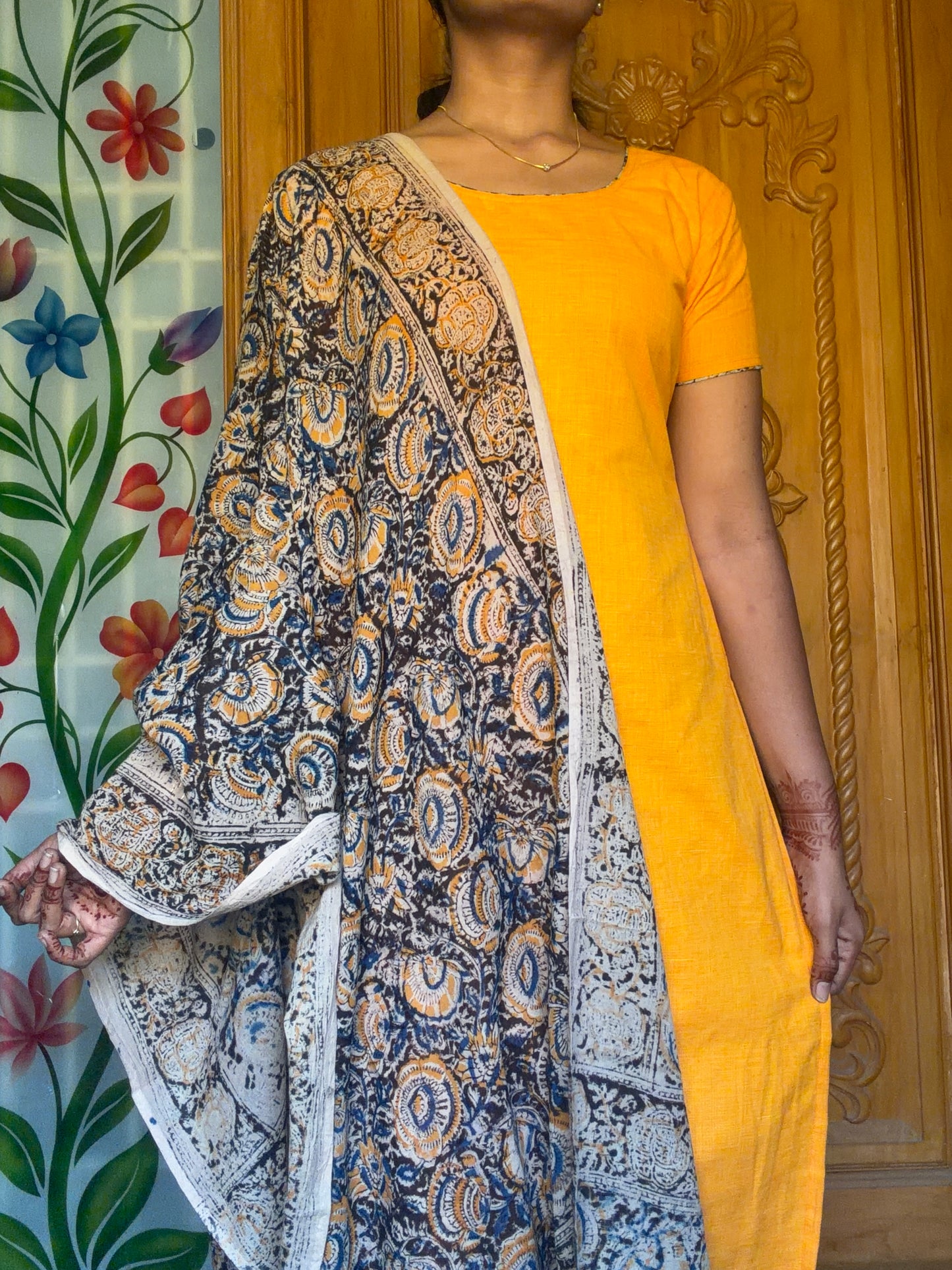 Pure Cotton Kalamkari 3 pcs set