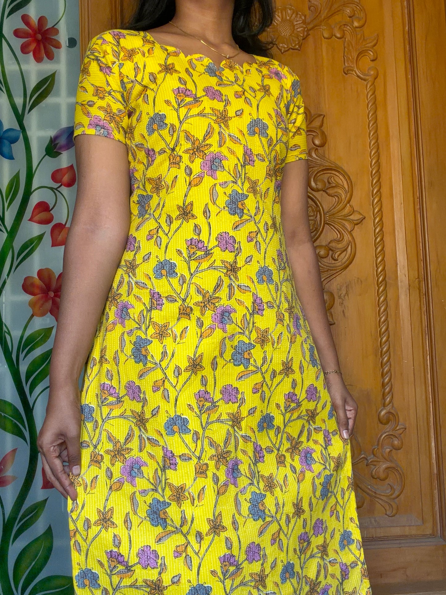Pure cotton kurti with lining