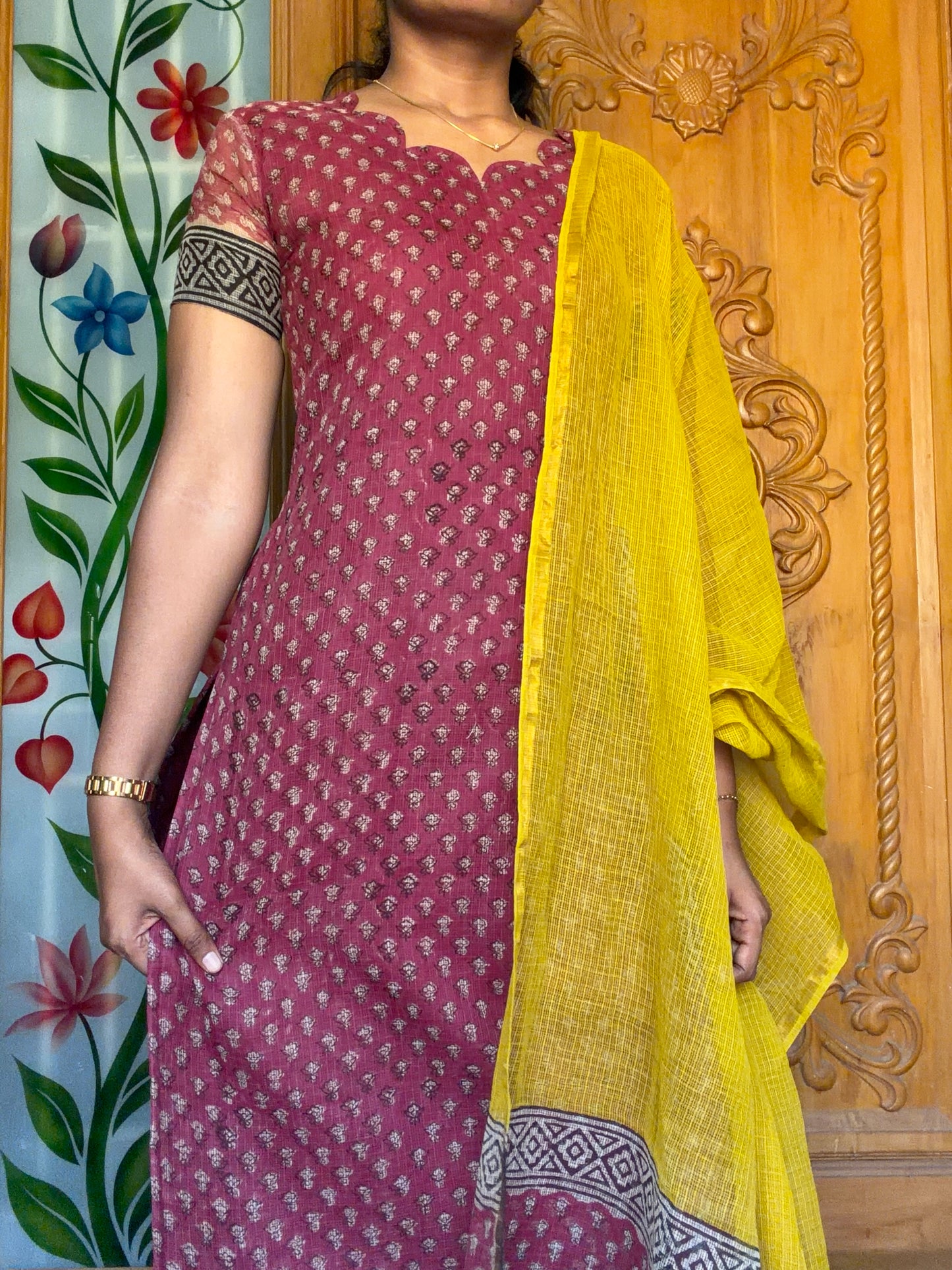 Pure cotton kota Kurti set(3pcs)
