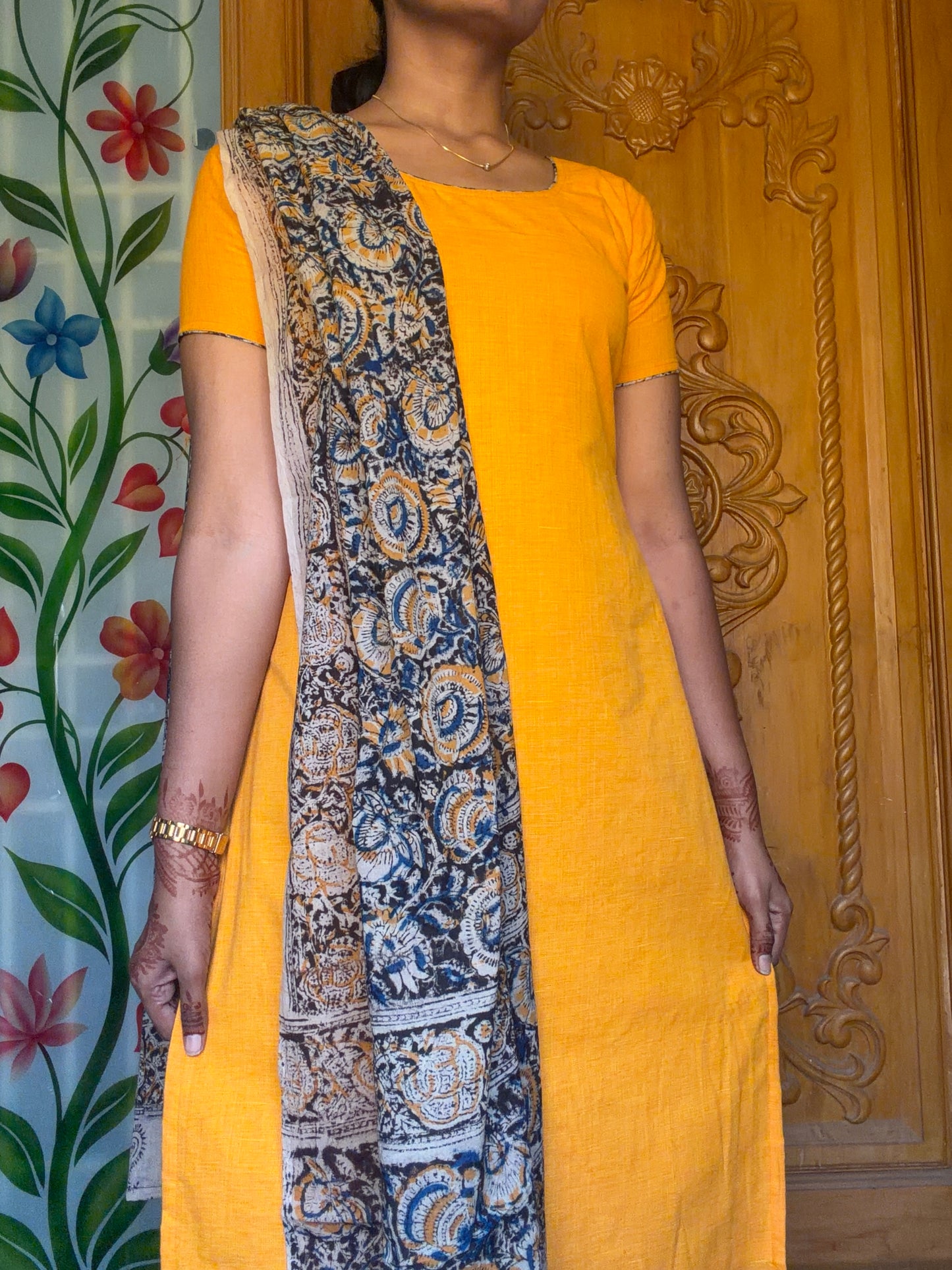 Pure Cotton Kalamkari 3 pcs set