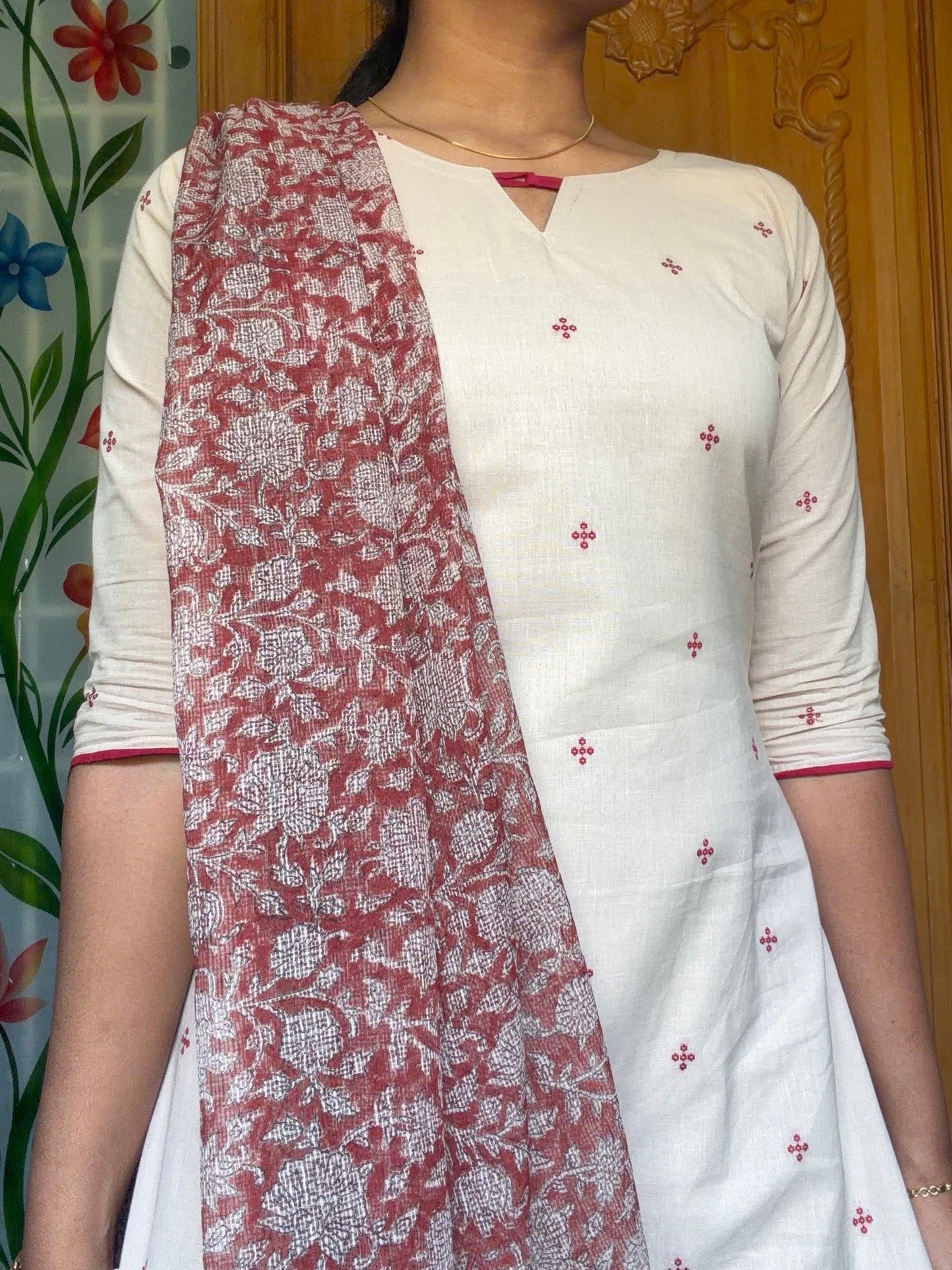 pure cotton kurti with kota dupatta set ( Pre - Order )