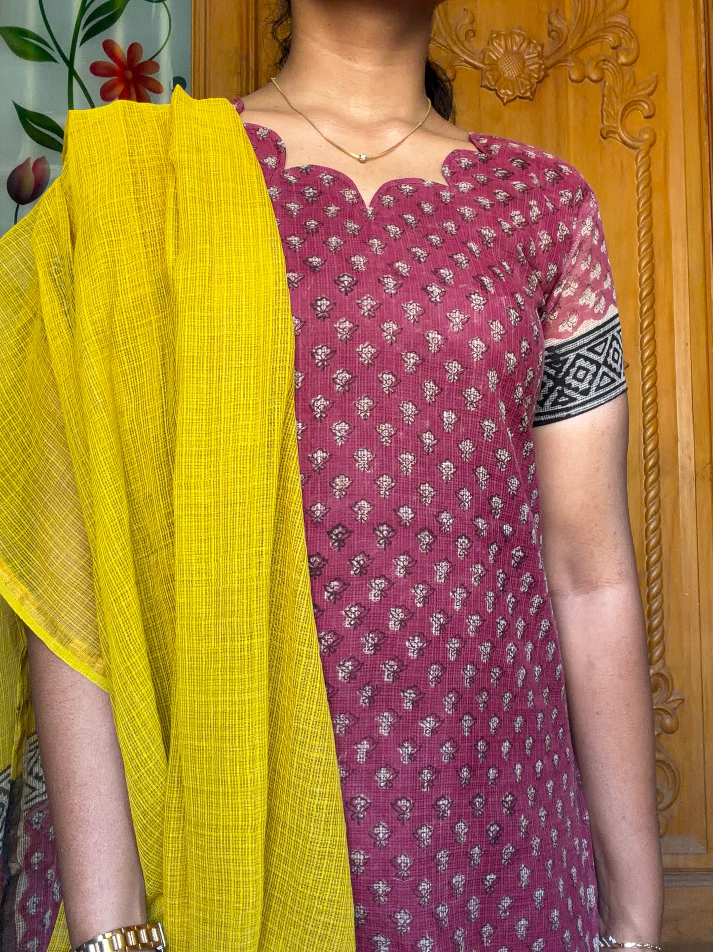 Pure cotton kota Kurti set(3pcs)