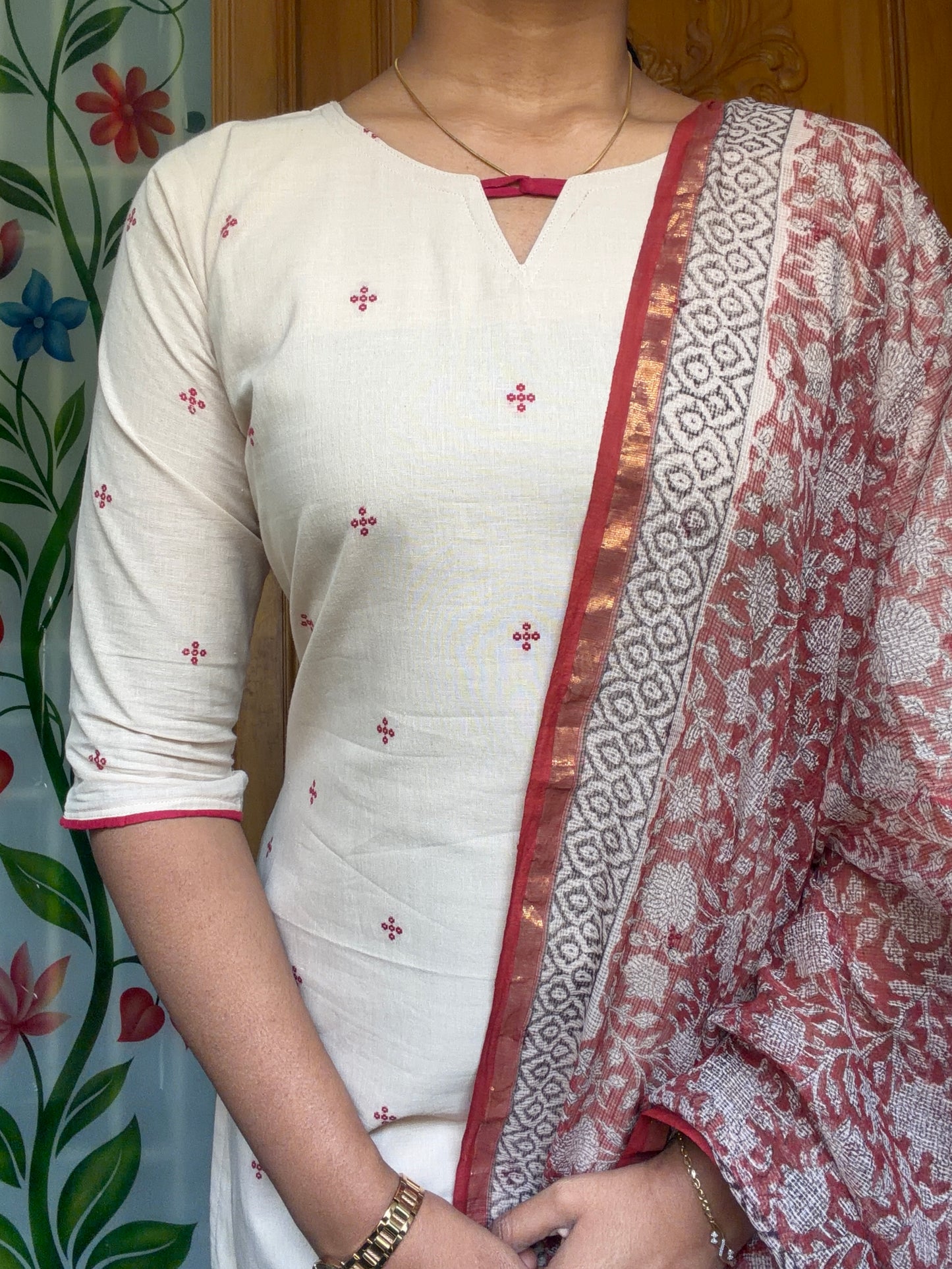 pure cotton kurti with kota dupatta set ( Pre - Order )