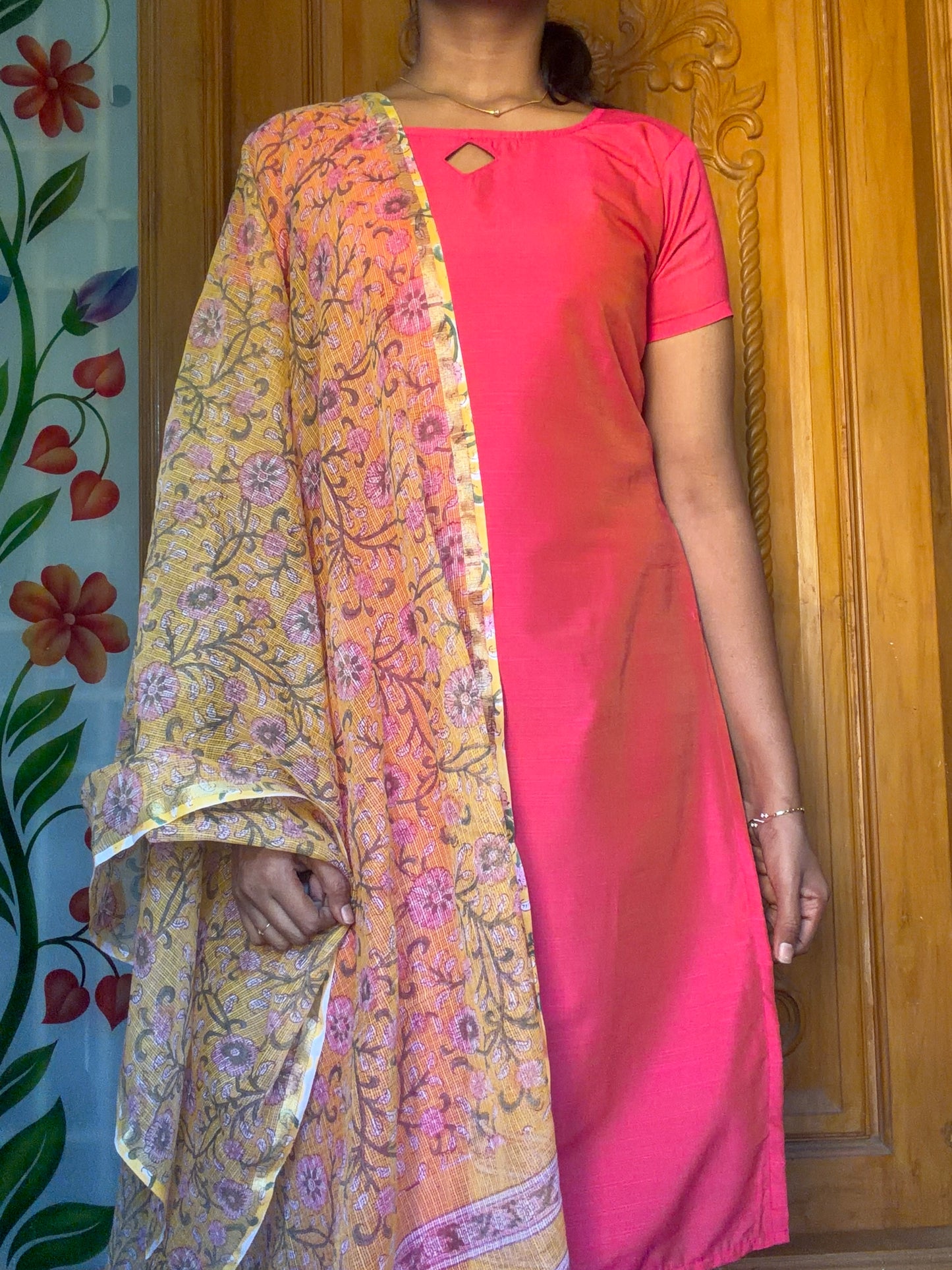 Soft Silk Cotton Kurti with Dupatta