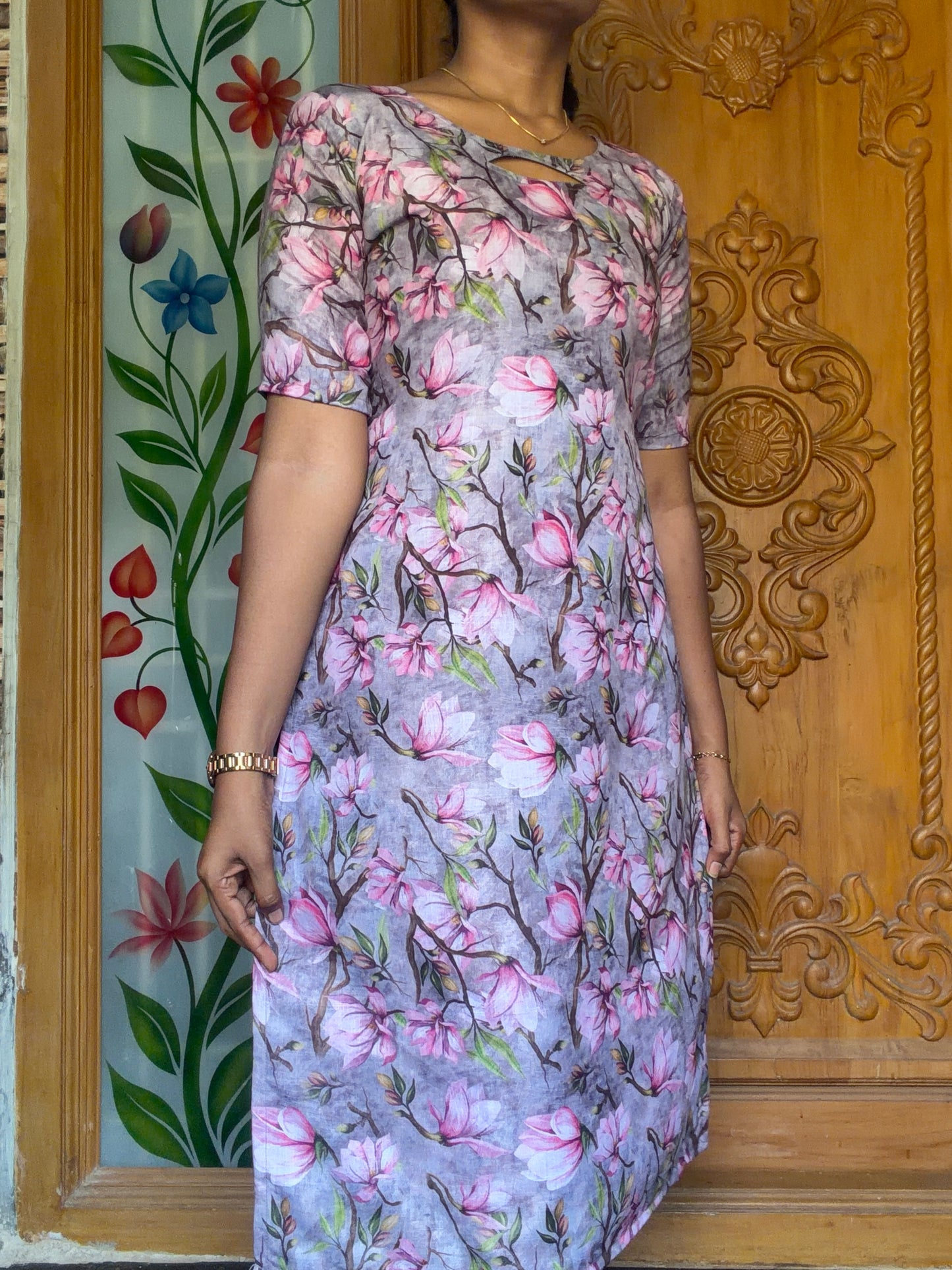 Pure cotton kurti with lining