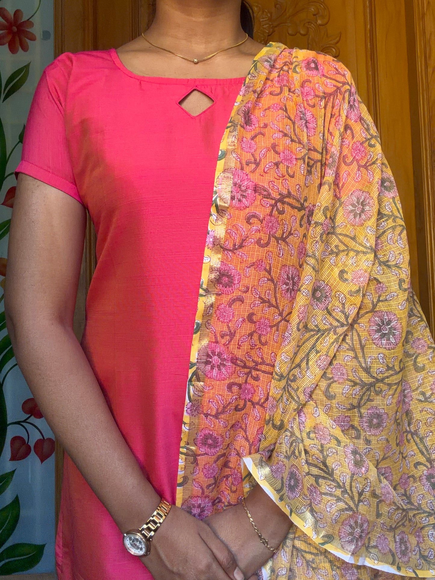 Soft Silk Cotton Kurti with Dupatta