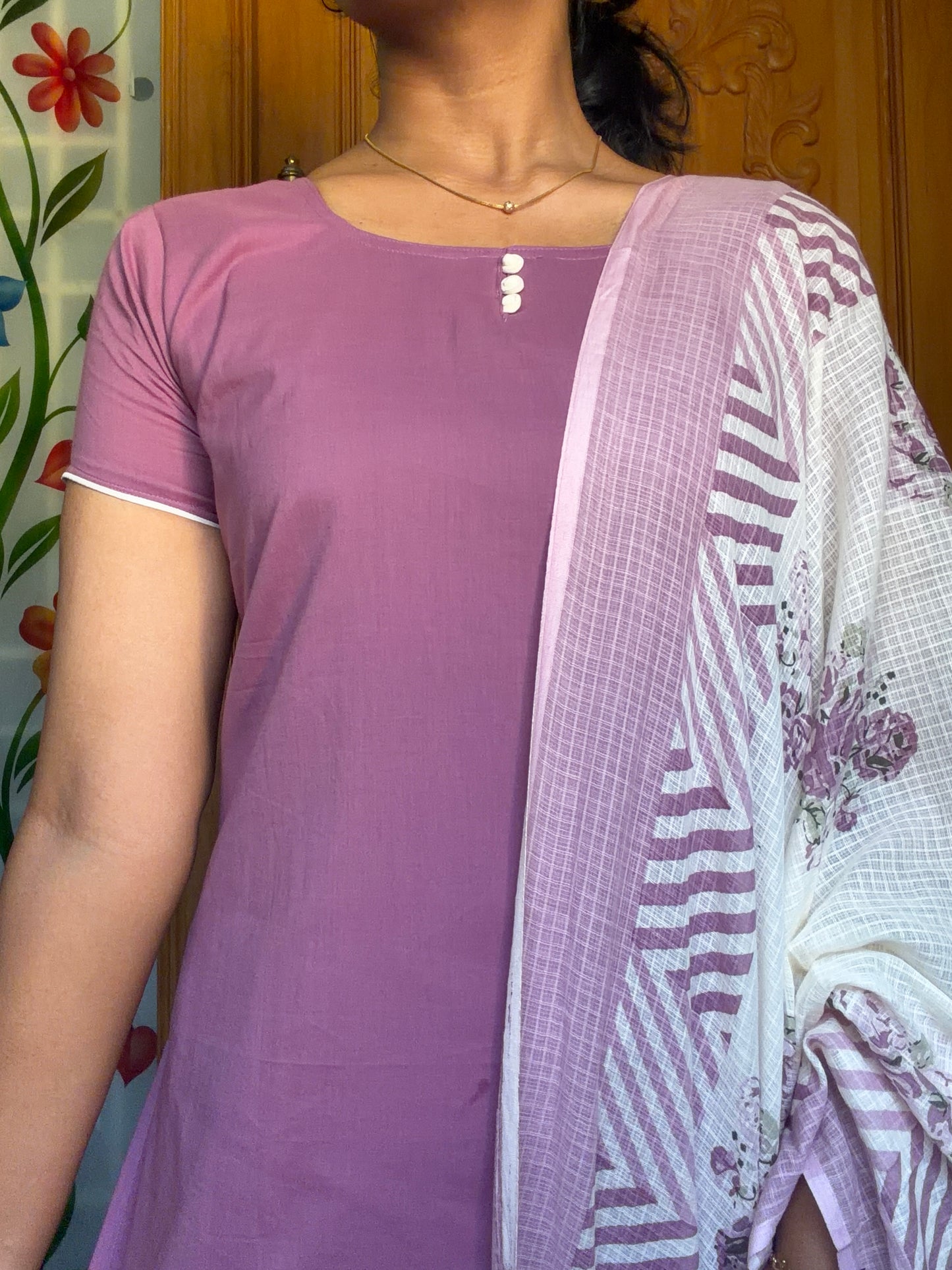 soft cotton kurti with dupatta
