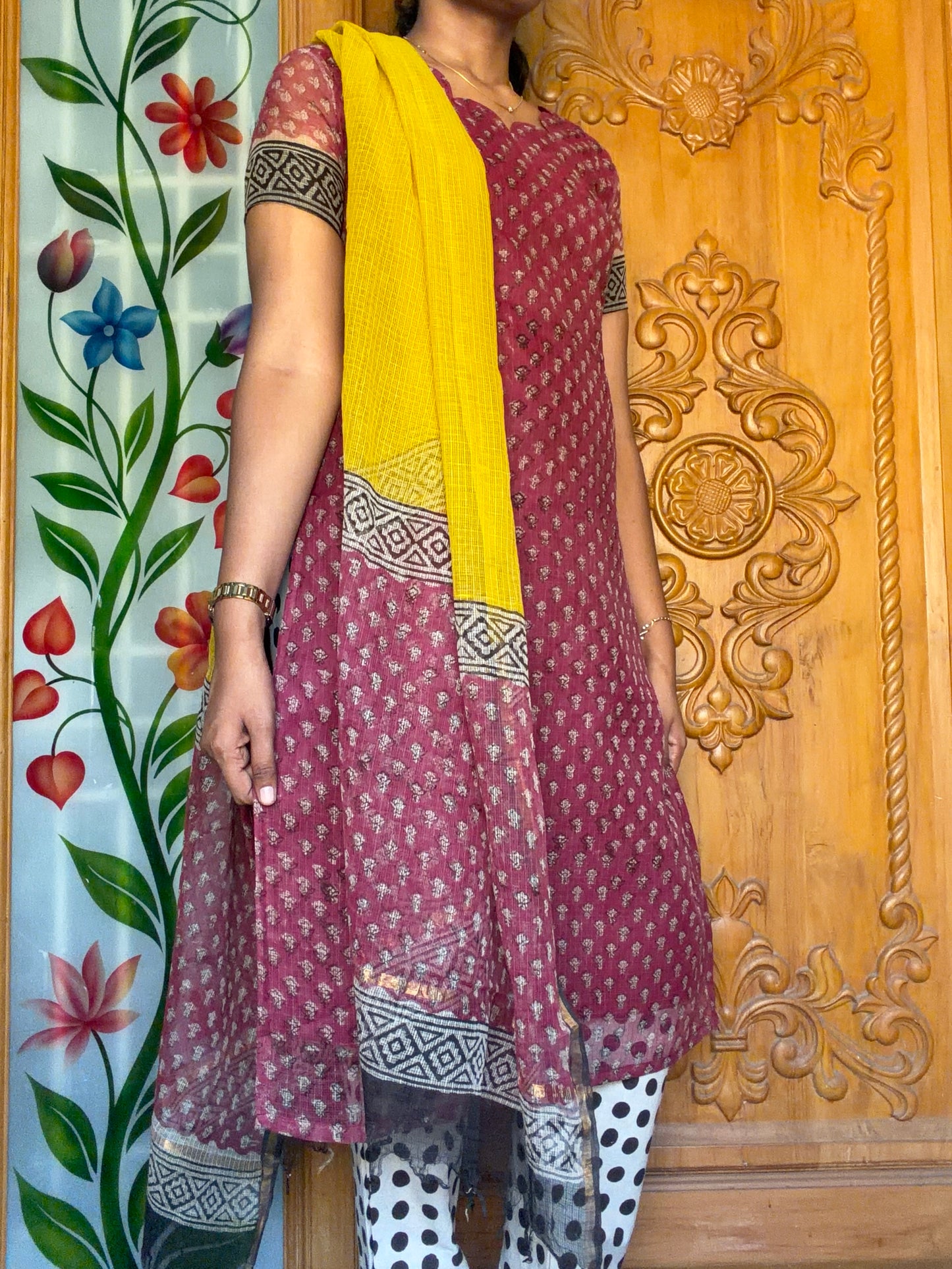 Pure cotton kota Kurti set(3pcs)