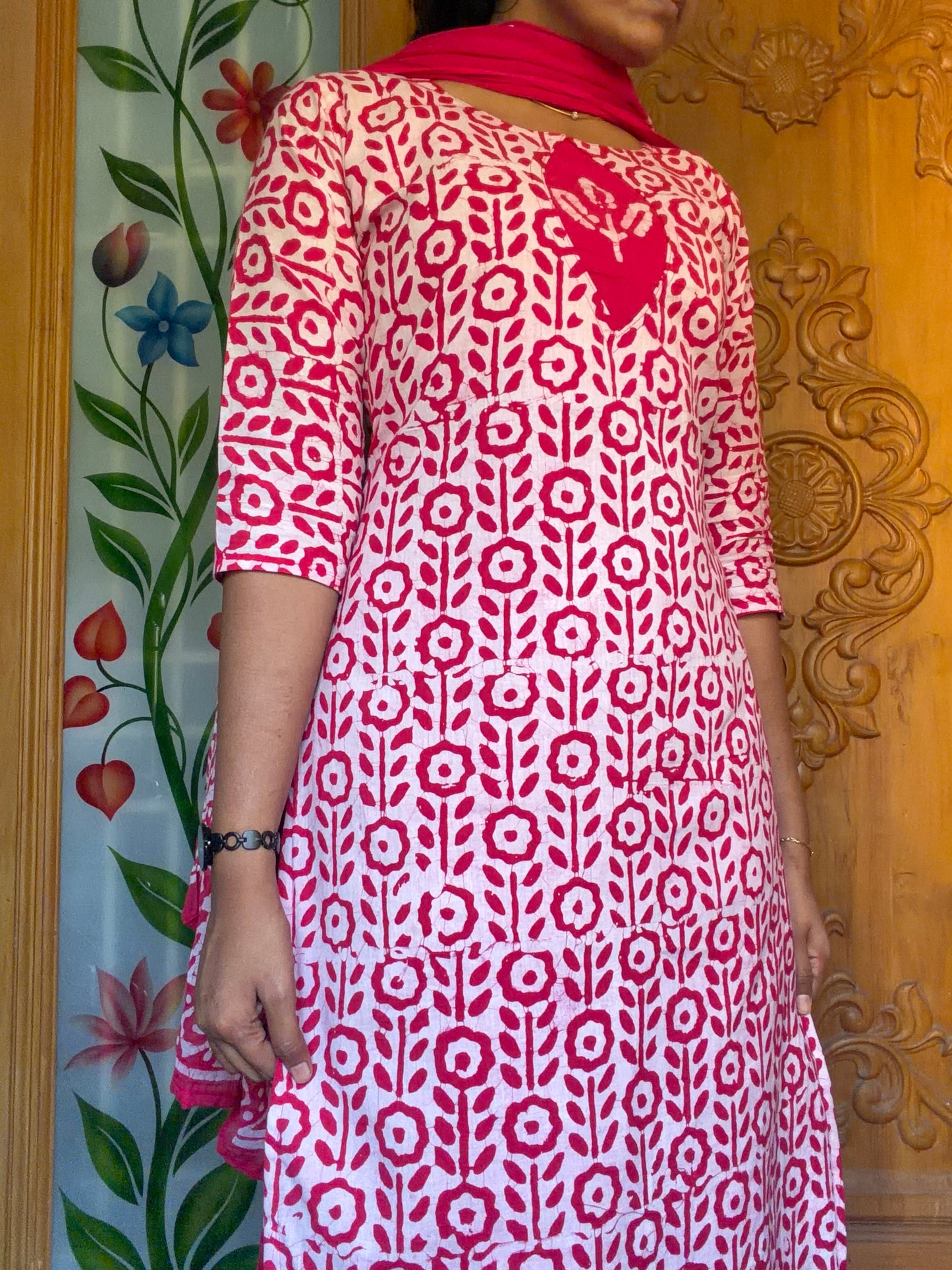 Pure cotton batik printed 3pcs set