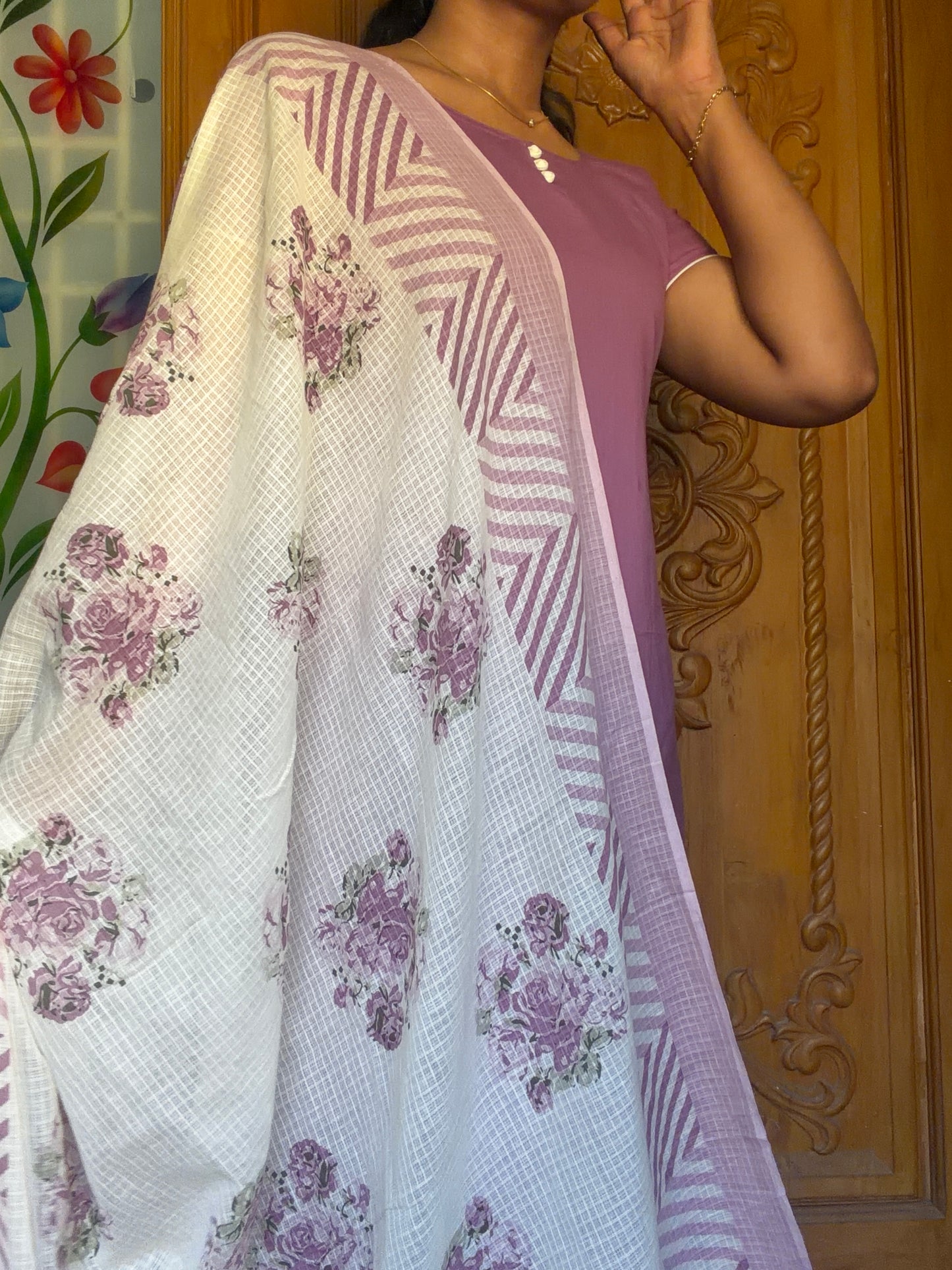 soft cotton kurti with dupatta
