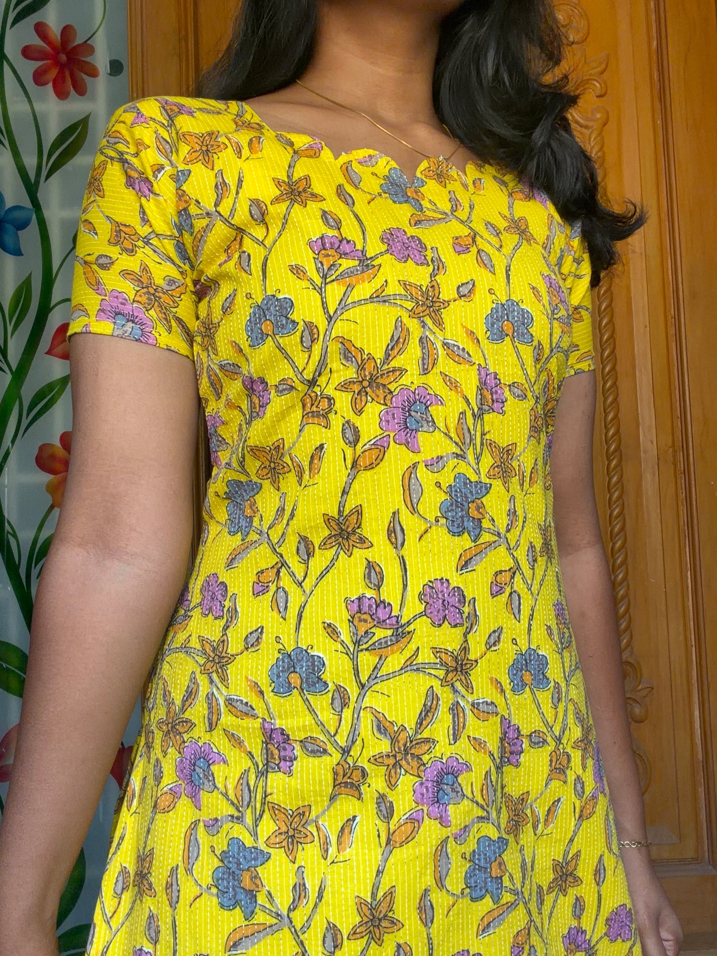 Pure cotton kurti with lining