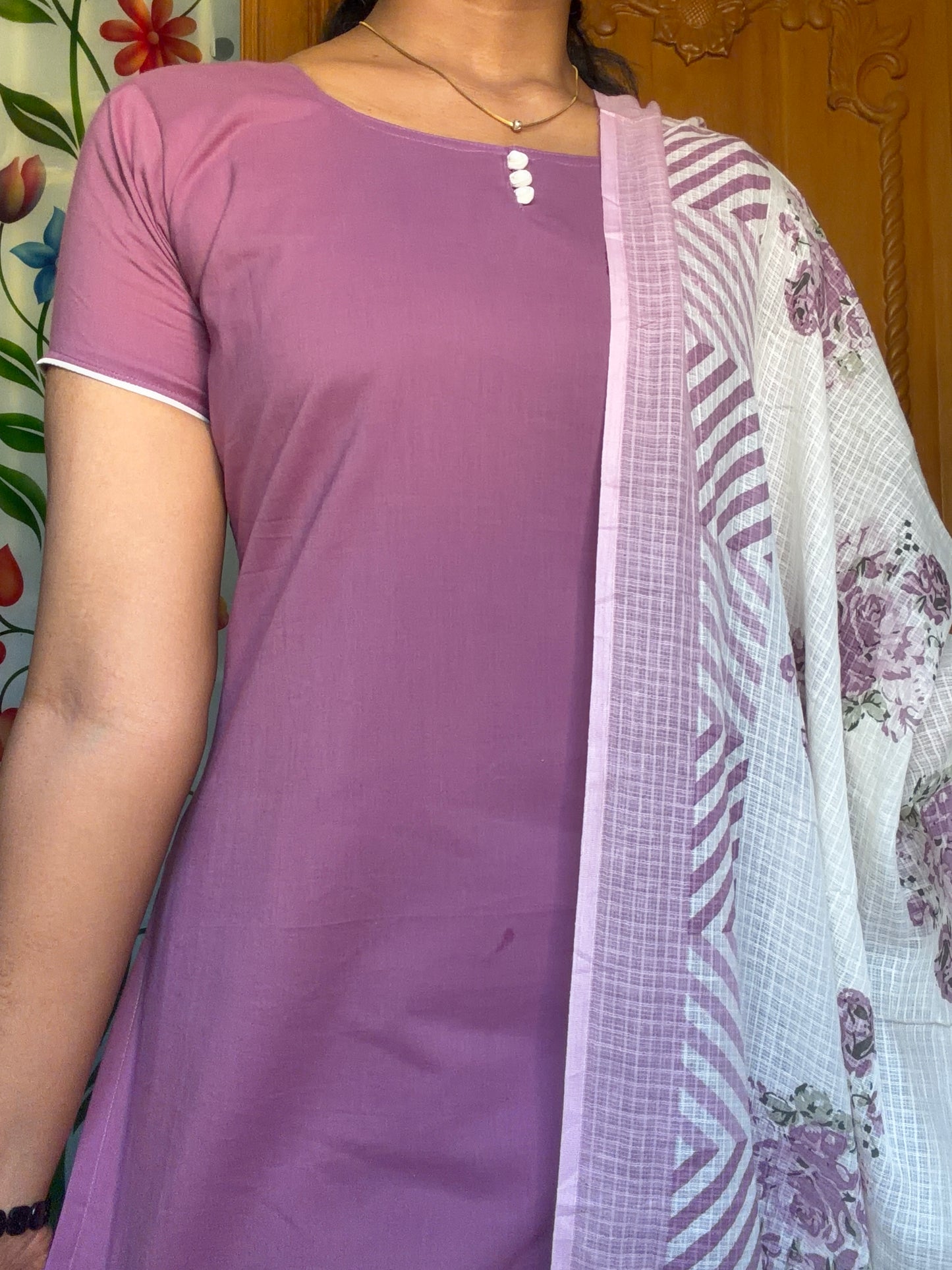 soft cotton kurti with dupatta