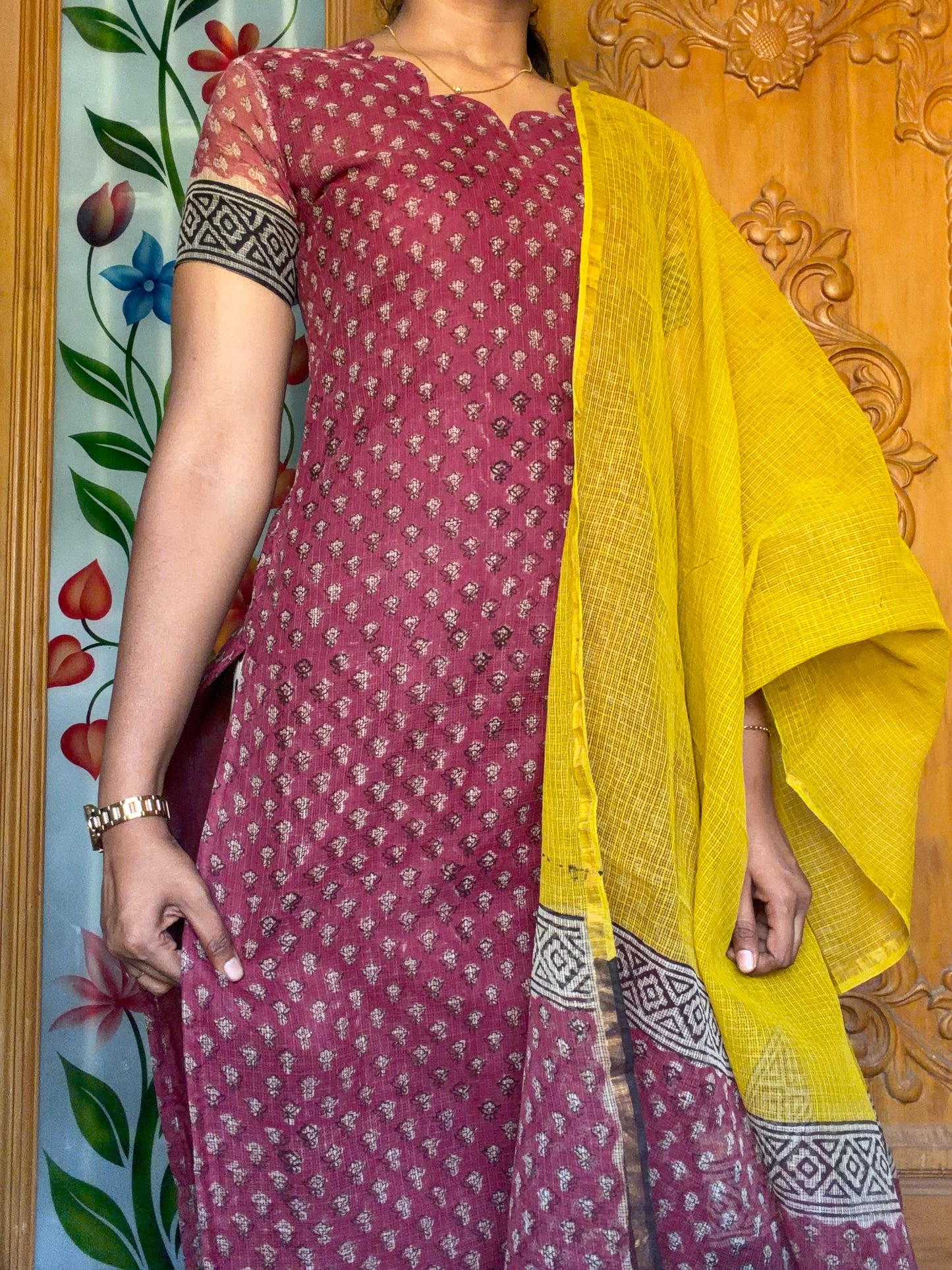 Pure cotton kota Kurti set(3pcs)